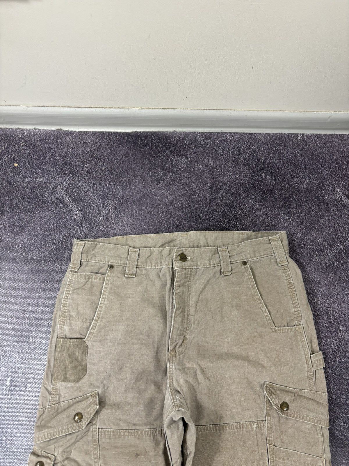 Carhartt Vintage Carhartt Y2K Relaxed Fit Work Hype Baggy Cargo Pants Size US 34 / EU 50 - 12 Thumbnail