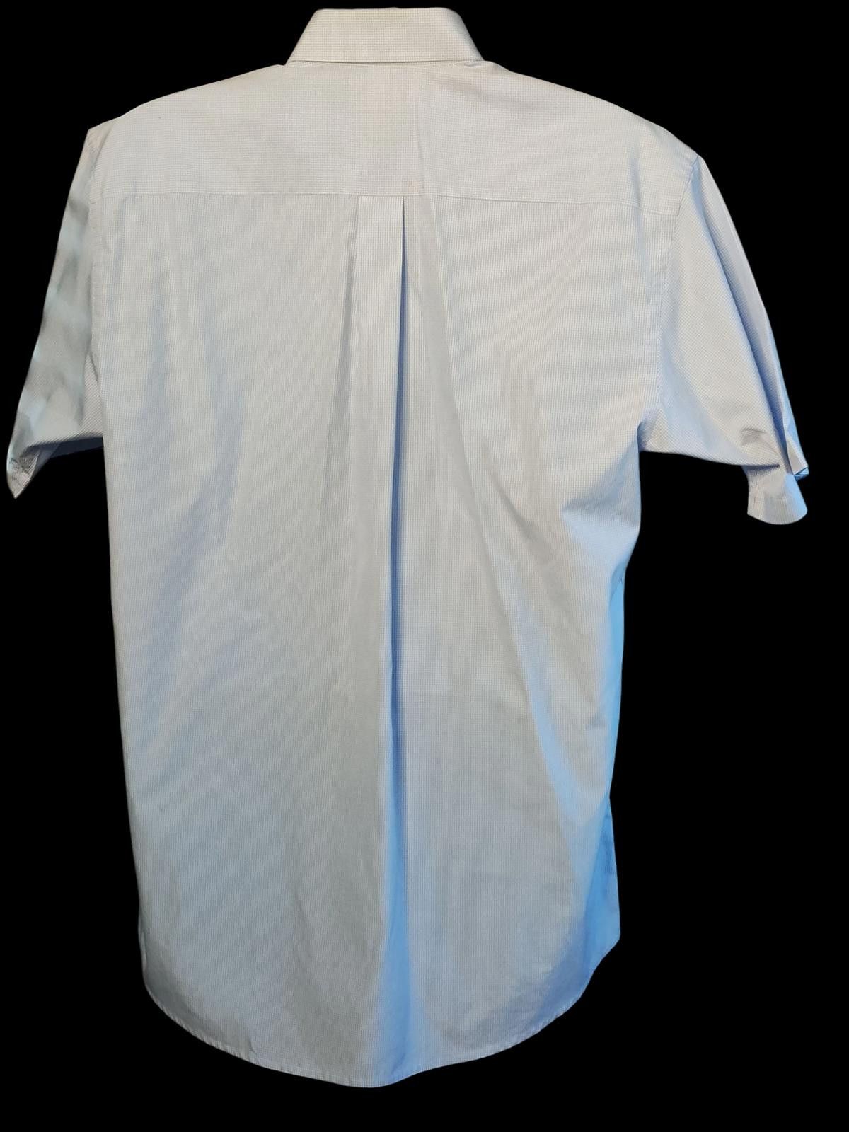 Jos. A. Bank Jos. A. Bank Men's Light Blue Short Sleeve Button-Up Shirt Size 38R - 6 Thumbnail