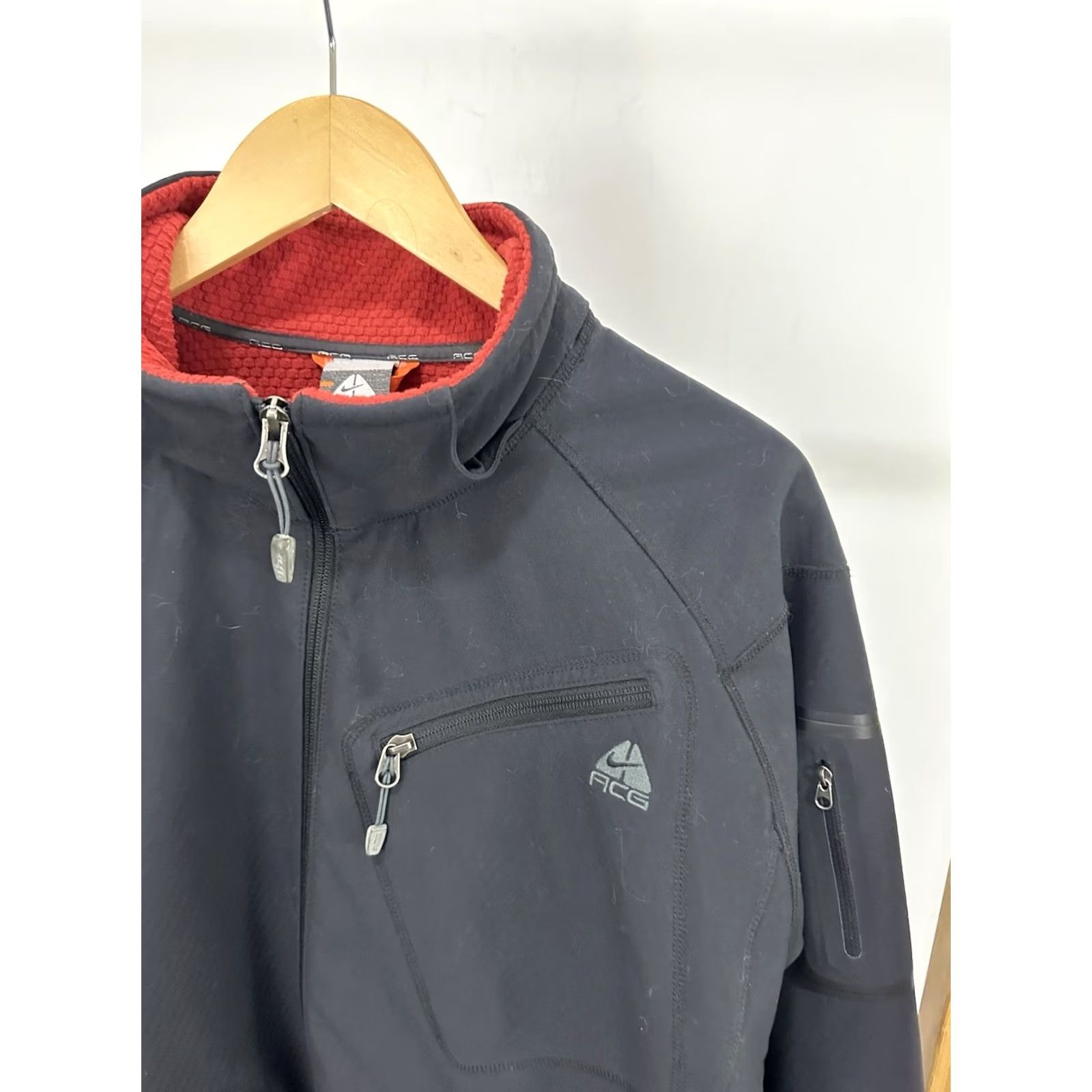 Nike ACG VTG Nike ACG Full Zip Jacket Charcoal Gray XL Men Regular Mapped to Waffle Fleece Lined Outdoorsstyle Size US XL / EU 56 / 4 - 5 Thumbnail