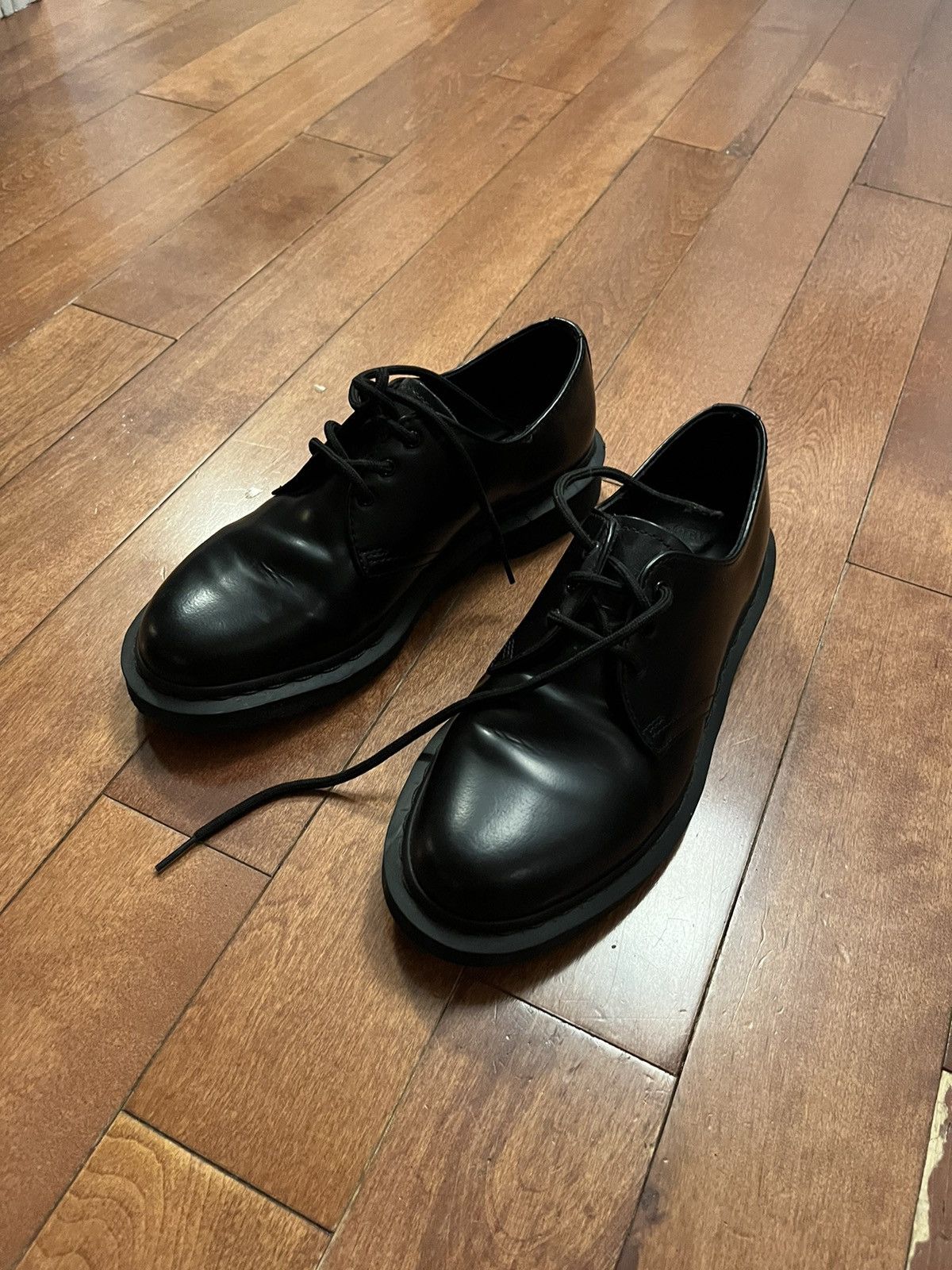 image of Dr Martens 1461 Black Shoes, Men's (Size 8)