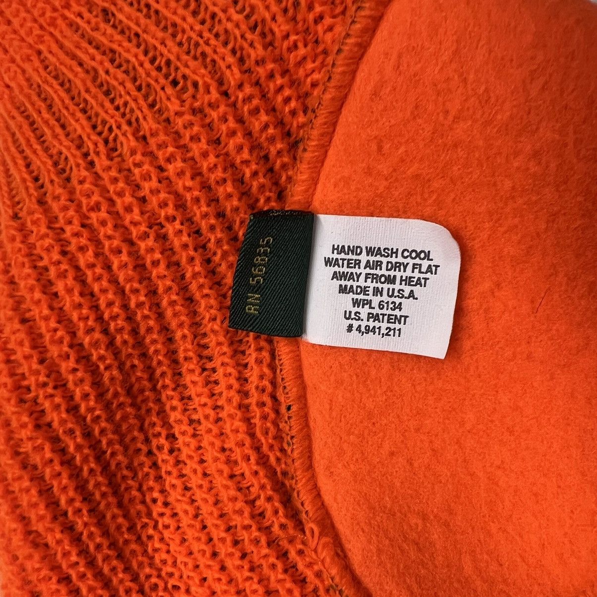 Cabelas × Vintage VTG Cabelas Ski Mask Camouflage Hunting Fleece Knit Orange Size ONE SIZE - 13 Thumbnail