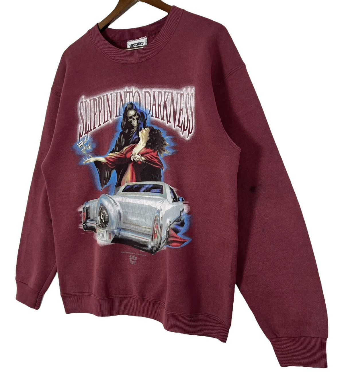 Vintage 90s Vintage Rollin Hard “slippin into darkness” Distressed Size US M / EU 48-50 / 2 - 3 Thumbnail