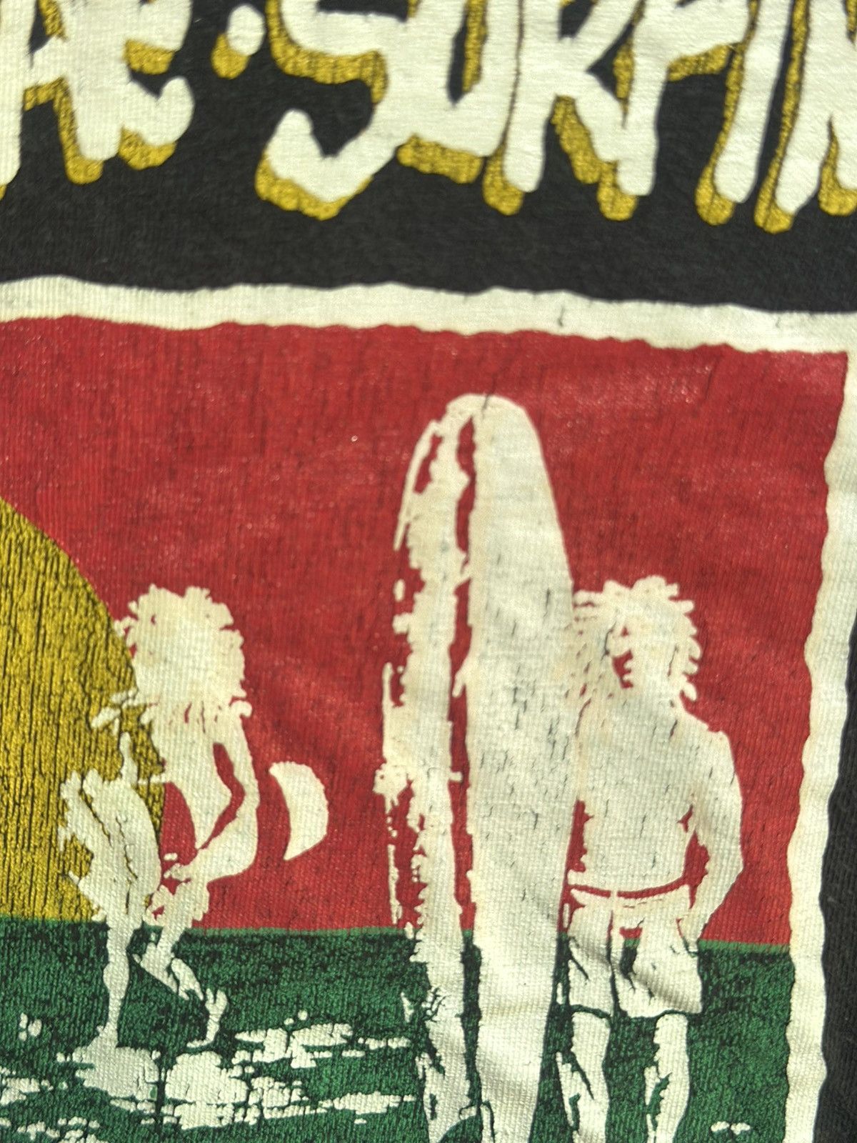 Bob Marley × Vintage Vintage The Reggae Surfing Sun Faded Tee Size US L / EU 52-54 / 3 - 6 Thumbnail