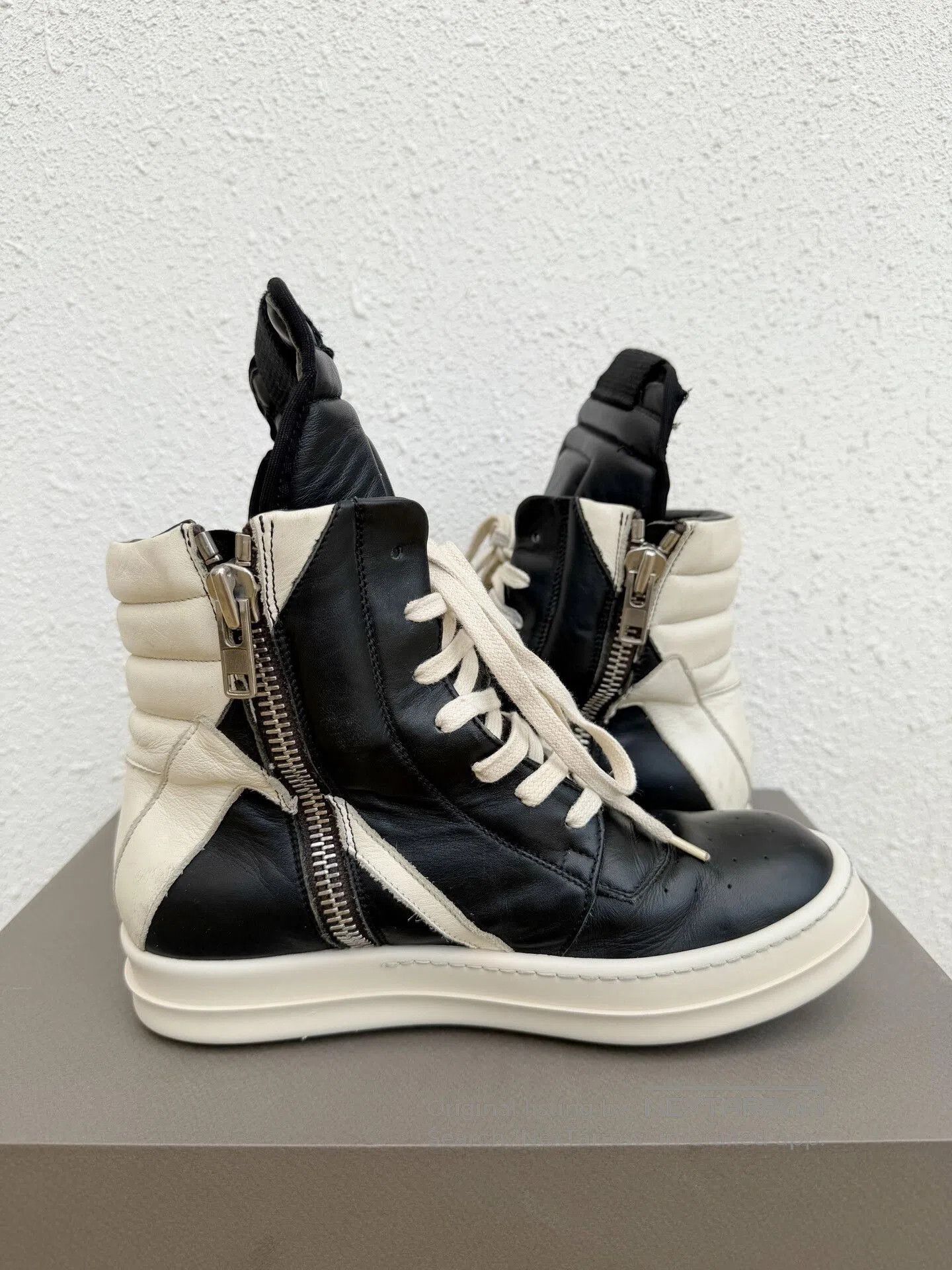 Rick Owens Rick Owens Women's Black White High-Top. Size US 5 / IT 35 - 6 Thumbnail