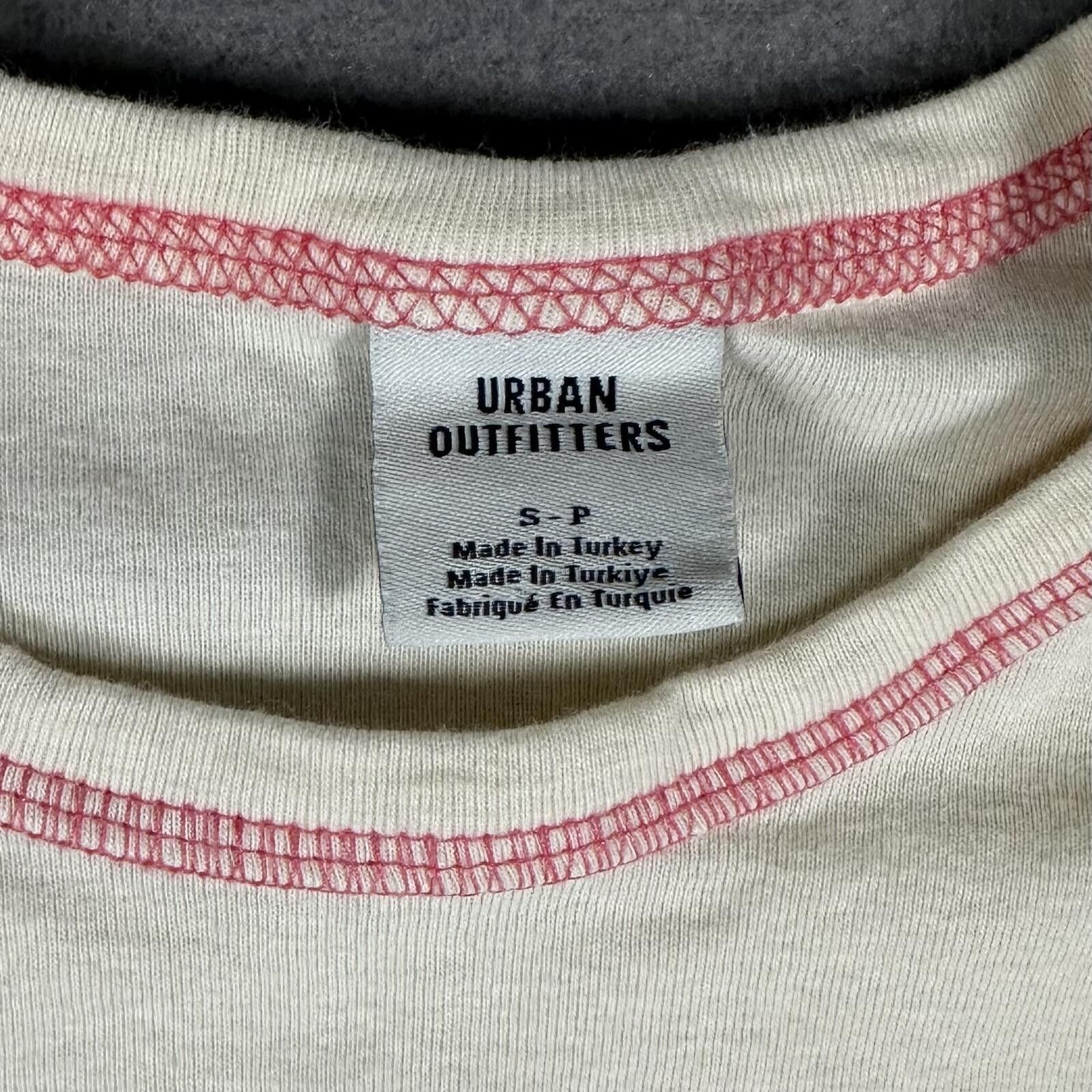 Urban Outfitters Urban Outfitters Women’s Baby Tee Cherry Graphic Cream Red Size S / US 4 / IT 40 - 3 Thumbnail
