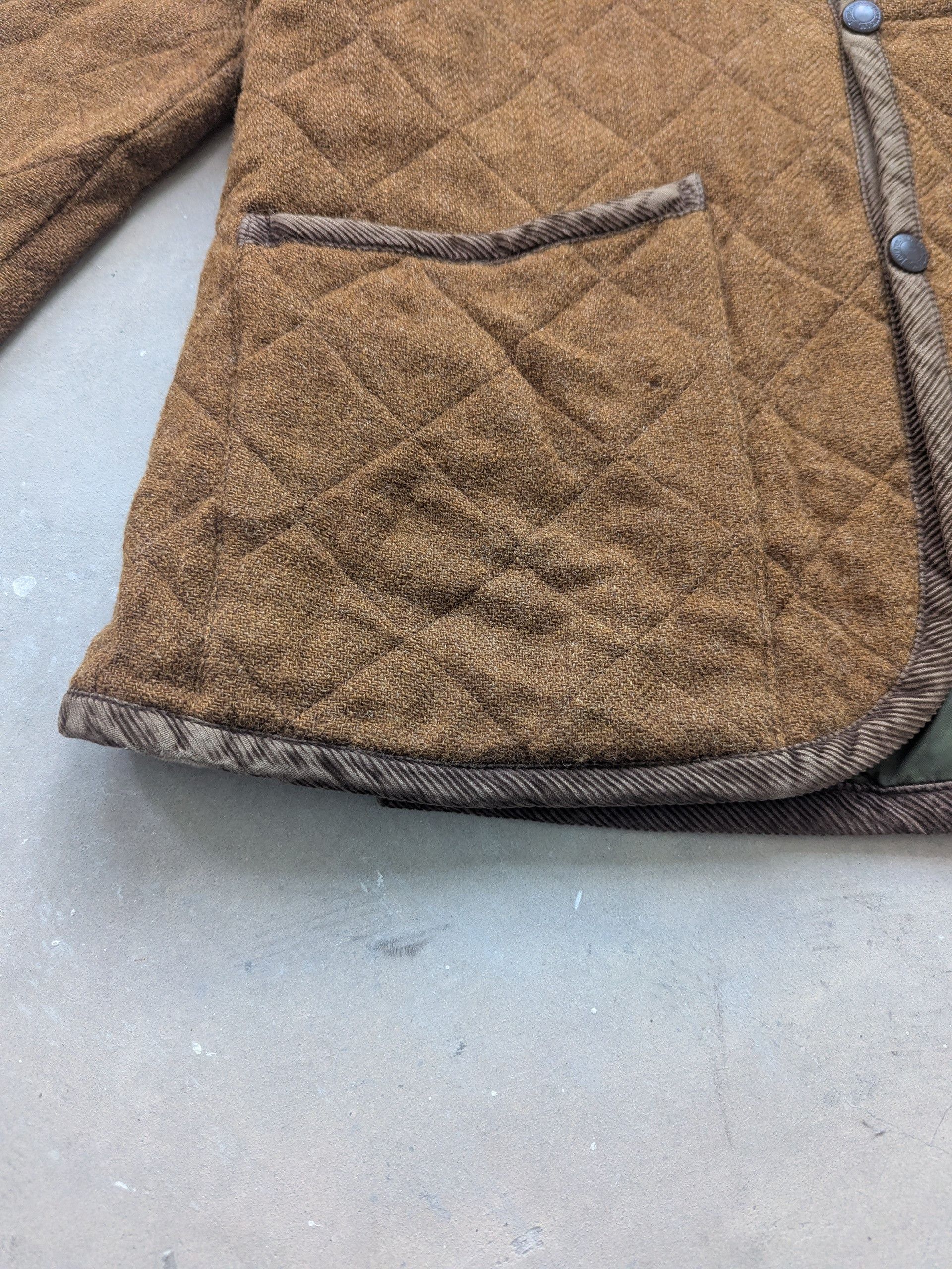 Lavenham Vintage Lavenham Long Melford Wool Quilted Jacket Brown Size M / US 6-8 / IT 42-44 - 9 Thumbnail