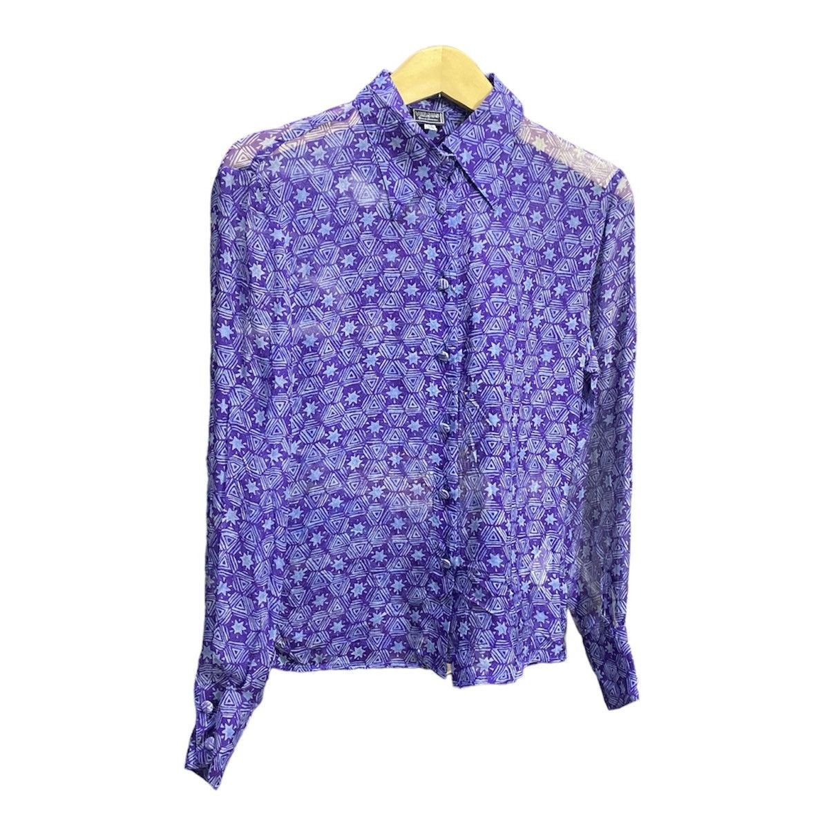 Vintage Gianni Versace Sheer Mesh Button Up Shirts
