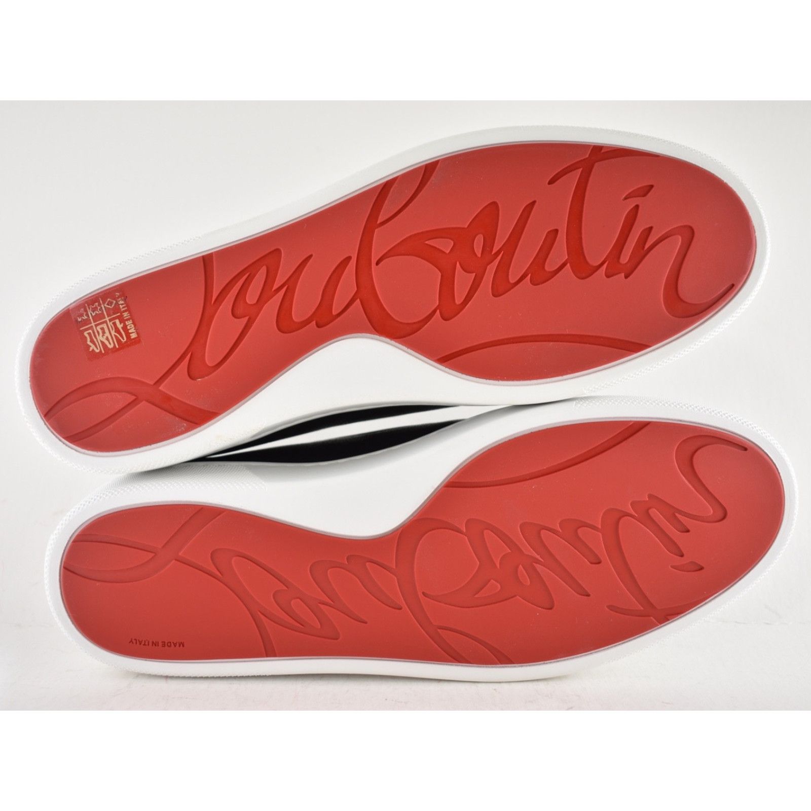 Christian Louboutin Christian Louboutin Mens Boatissimo Flat Black Leather Size US 9 / EU 42 - 19 Thumbnail