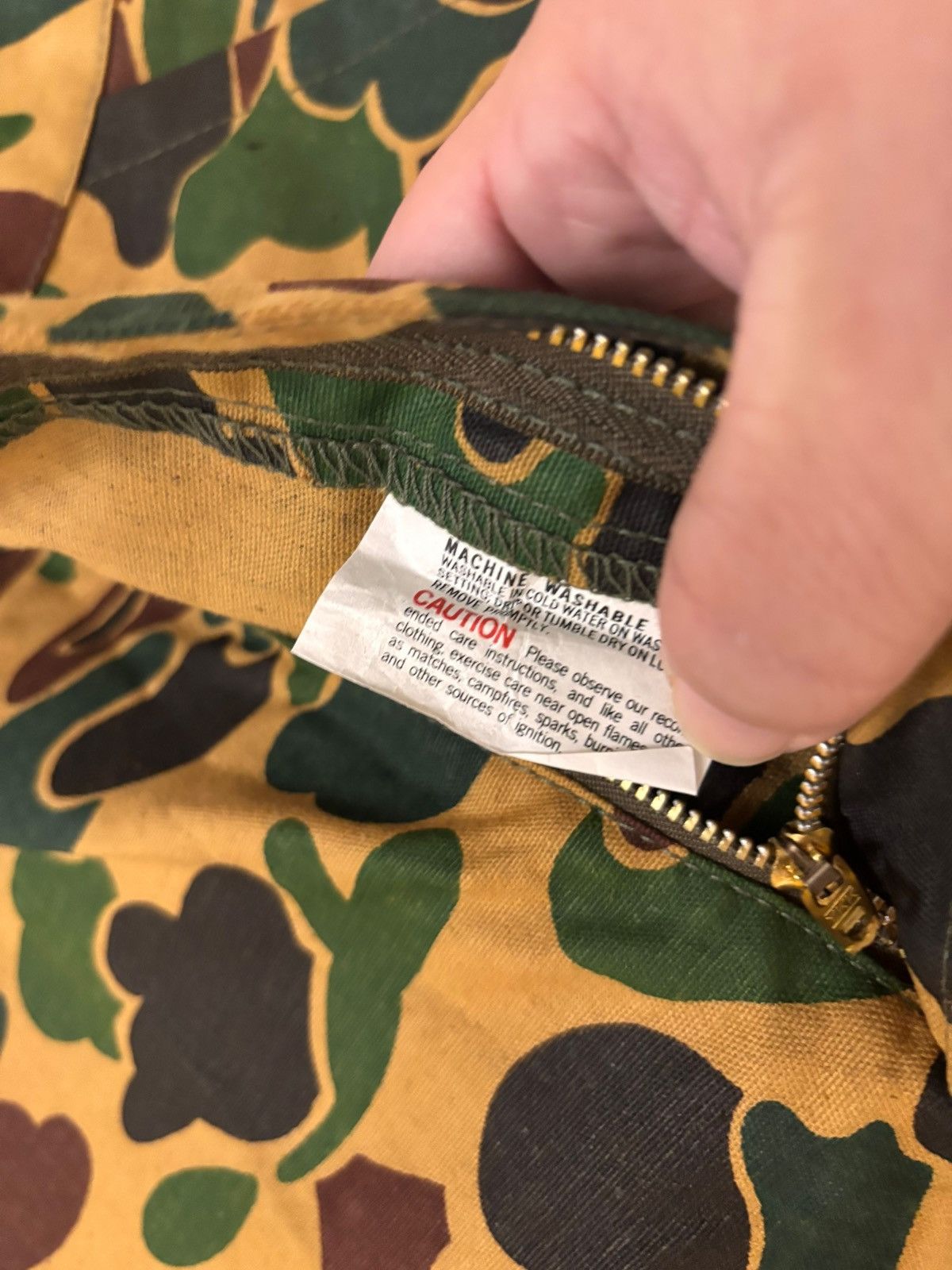 Vintage Vintage 80s Duck Camo Hunting Pants Size 36x32 New Old Stock Size US 36 / EU 52 - 6 Thumbnail