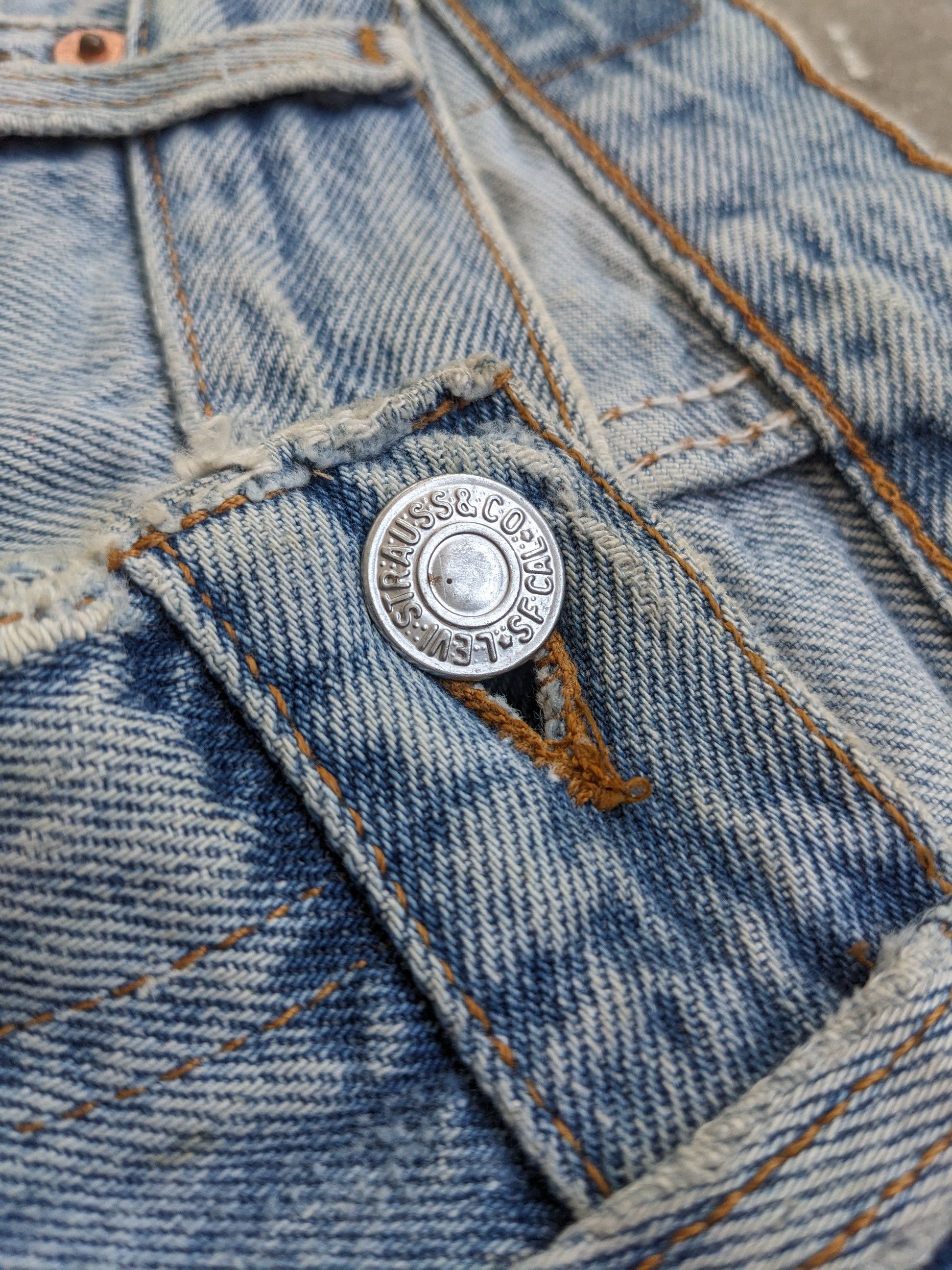 Levi's OPEN ORDER 🔥 Vintage Levis 501 Bandana Sashiko Boro Flare Size US 32 / EU 48 - 7 Thumbnail