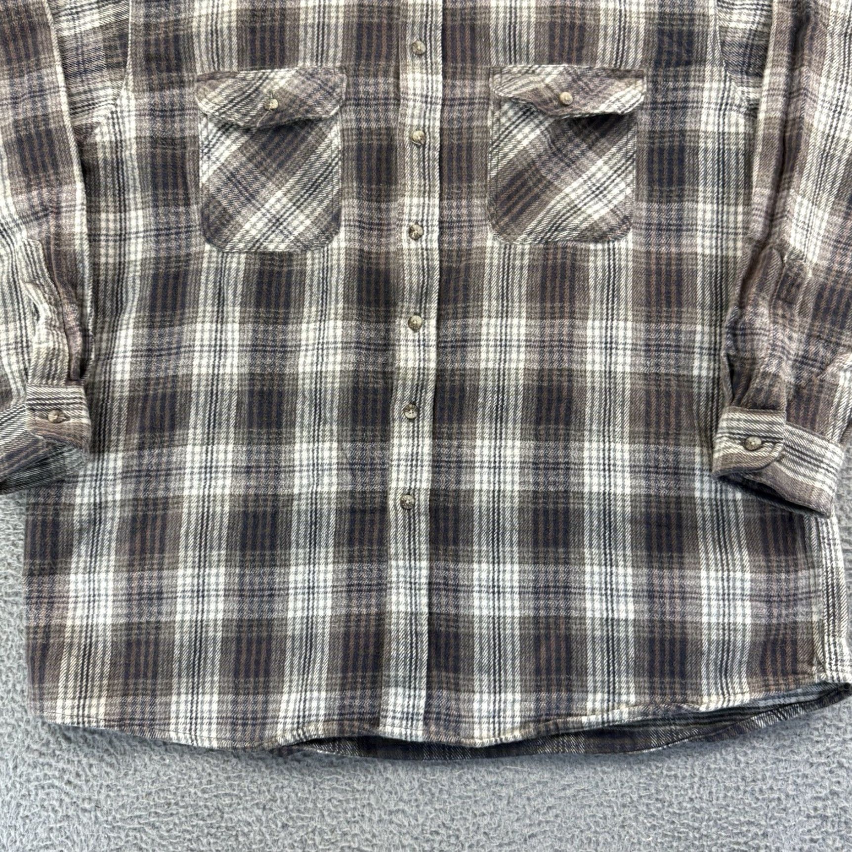 Vintage VINTAGE Fieldmaster Shirt Mens 2XL Tall Plaid Flannel Long Sleeve Button Up USA Size US XXL / EU 58 / 5 - 2 Thumbnail