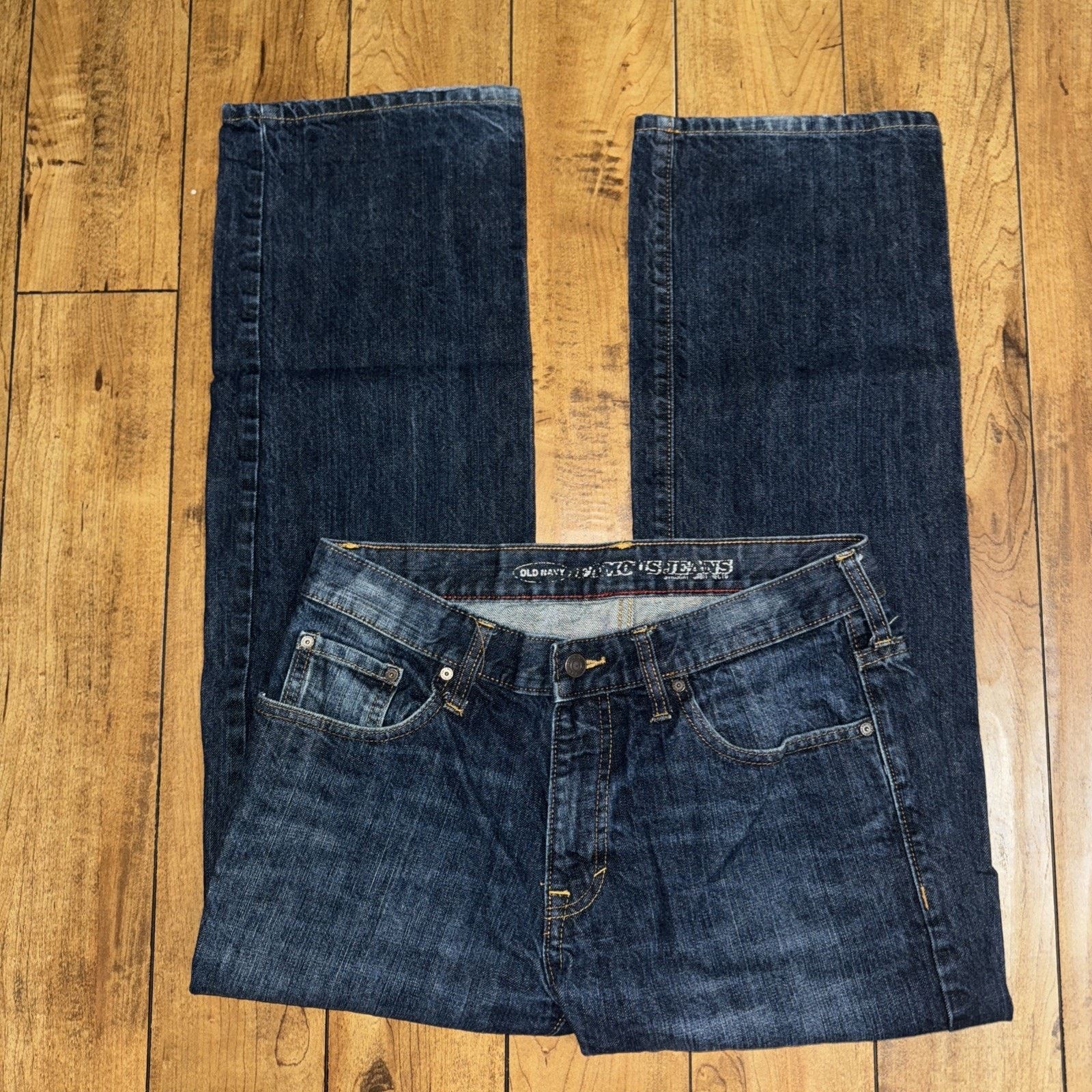 Old Navy × Vintage Old Navy Famous Jeans Red Line Raw Denim Blue 32x30 Size US 32 / EU 48 - 5 Thumbnail