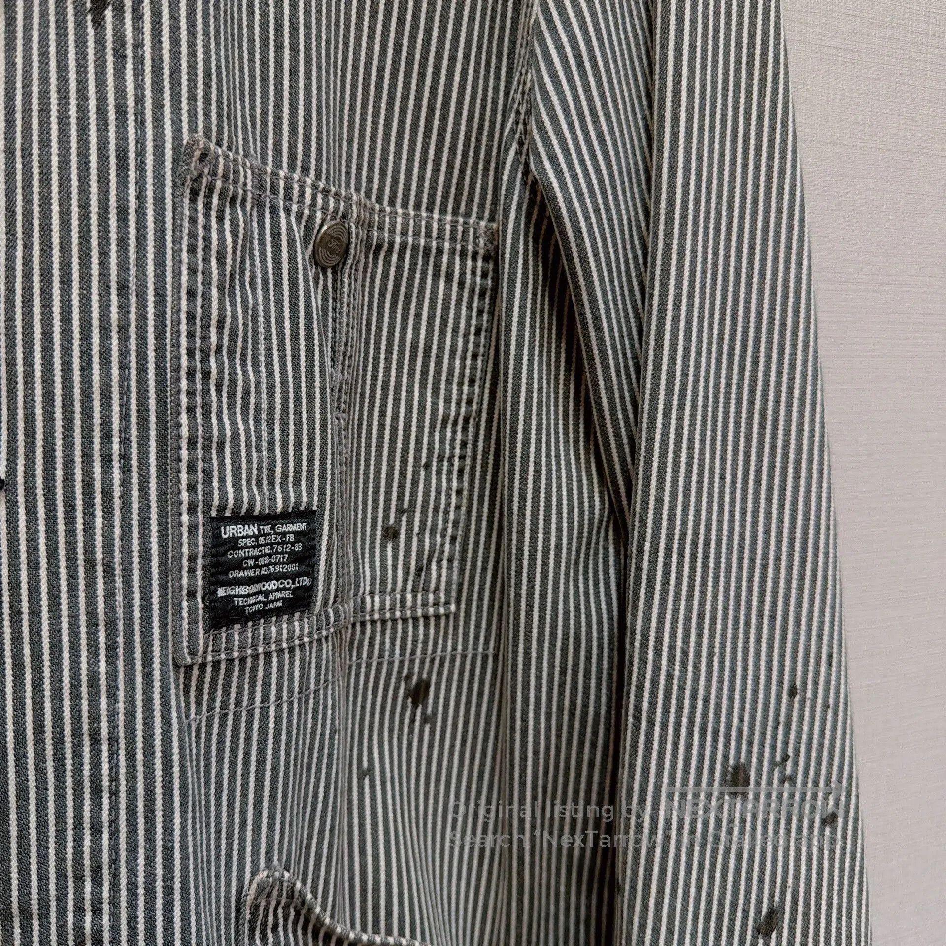 Neighborhood Neighborhood Urban Striped Work Jacket. Size US M / EU 48-50 / 2 - 4 Thumbnail