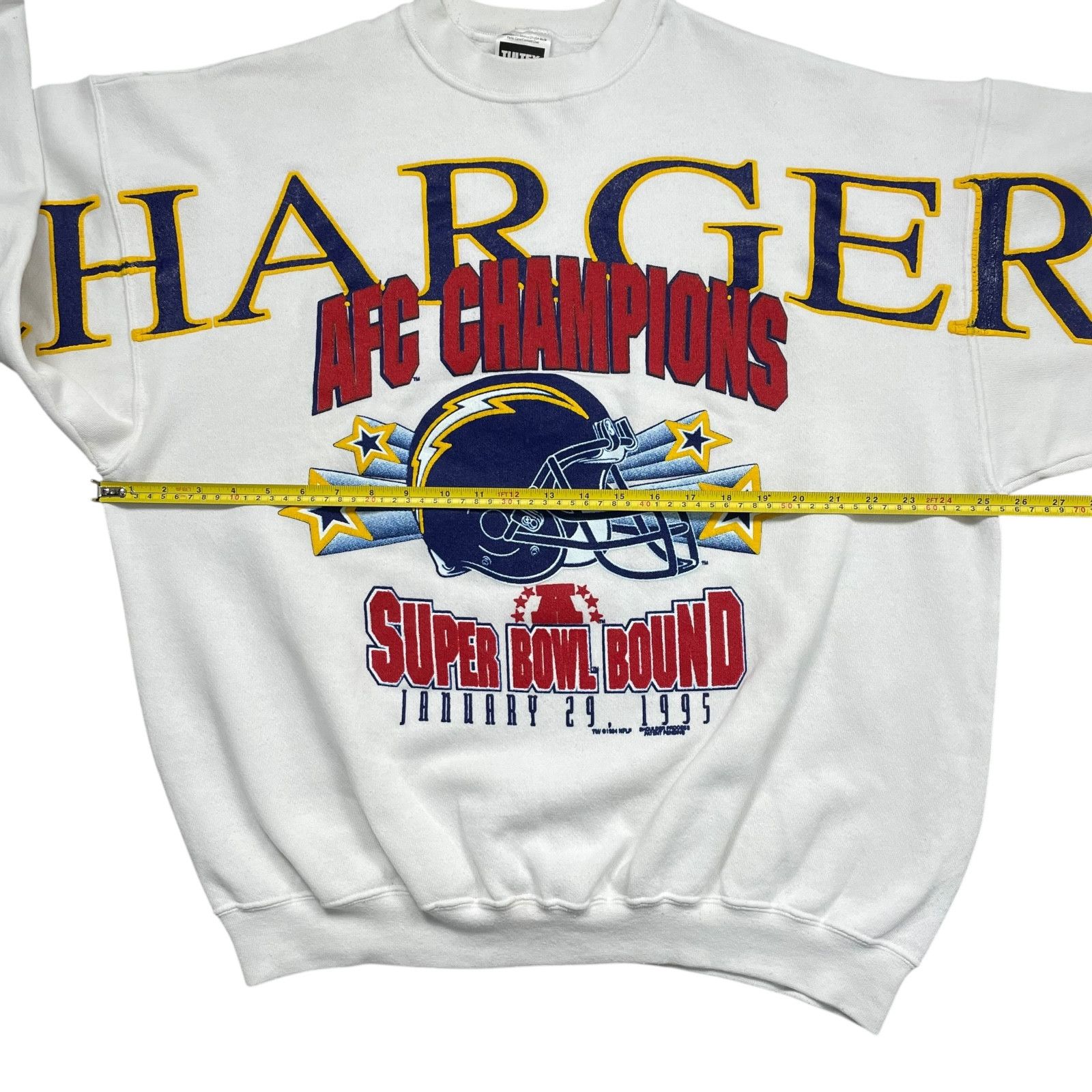 NFL VTG 90s SAN DIEGO CHARGERS SUPER BOWL 1995 SWEATSHIRT XL Size US XL / EU 56 / 4 - 7 Thumbnail