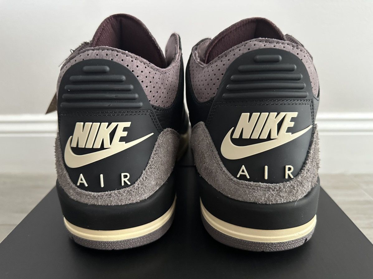 A Ma Maniere × Jordan Brand A Ma Maniere Jordan 3 Black Pewter Violet Ore Sz 13.5 W 12 M Size US 12 / EU 45 - 6 Thumbnail