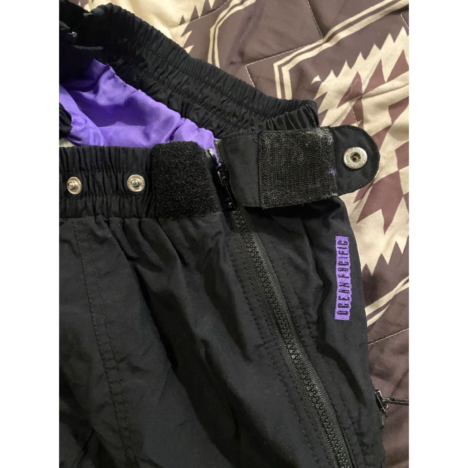 Vintage VINTAGE Ocean Pacific Tech OP Performance Board Wear Pants Nylon Black Men S Size US 29 - 7 Thumbnail