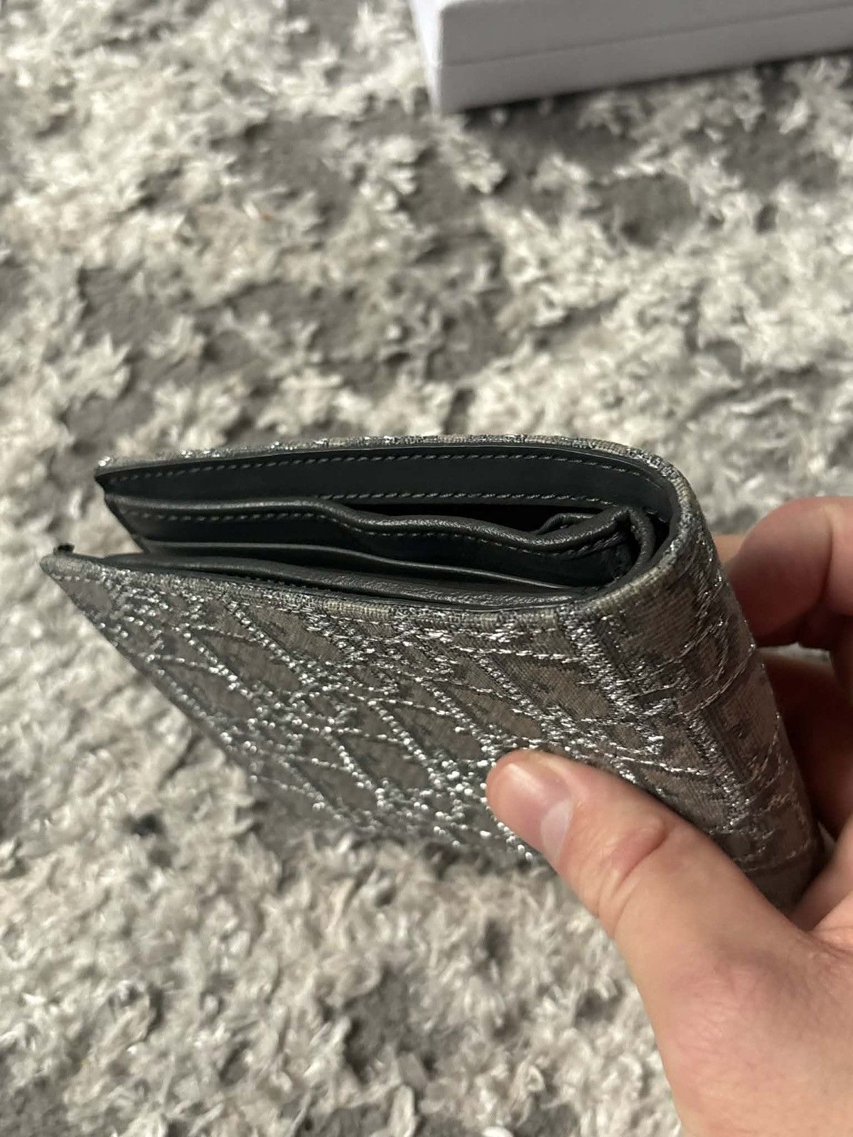 Dior Dior silver monogram wallet with coin pocket Size ONE SIZE - 4 Thumbnail