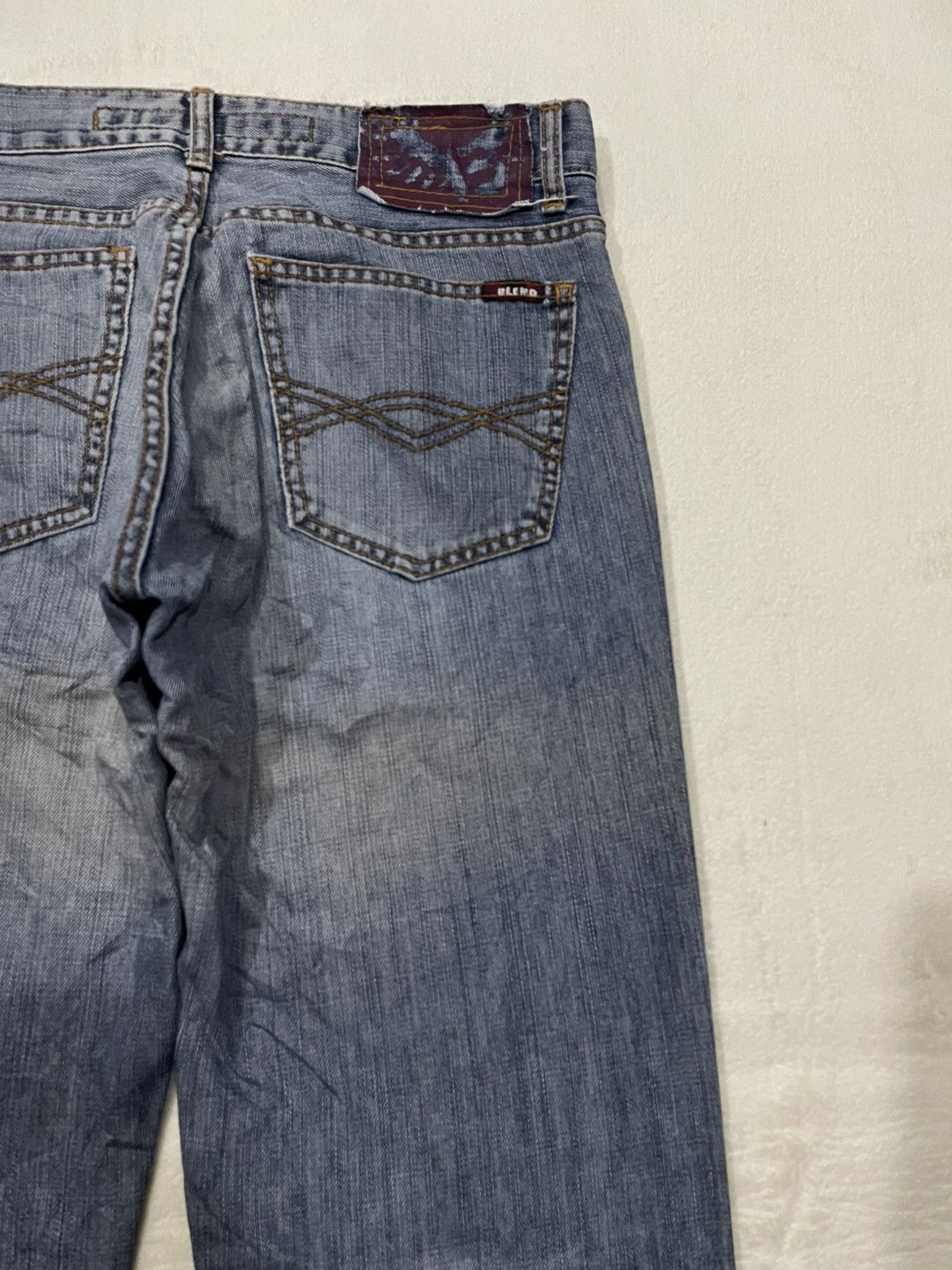 Blends Vintage Blend Denim Boot Cut Mudwash Jeans Size US 32 / EU 48 - 13 Thumbnail