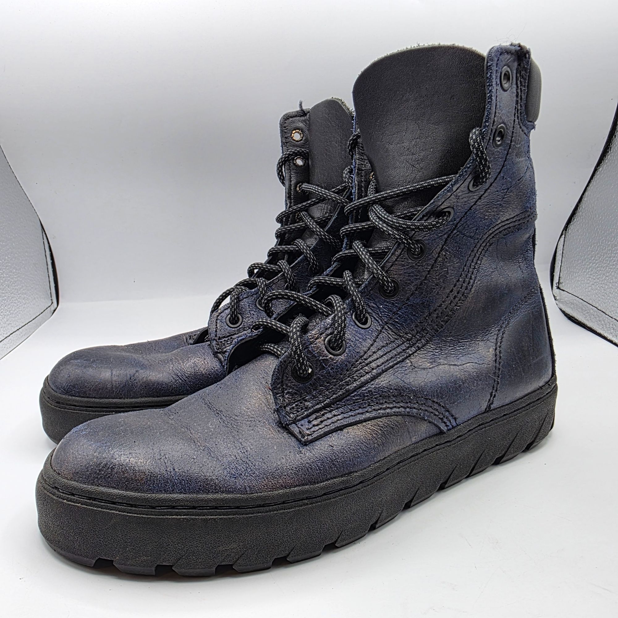 Wolverine Wolverine 1000 Mile Mens Size 8 Blue Leather Lace Up Boots C Size US 8 / EU 41 - 3 Thumbnail