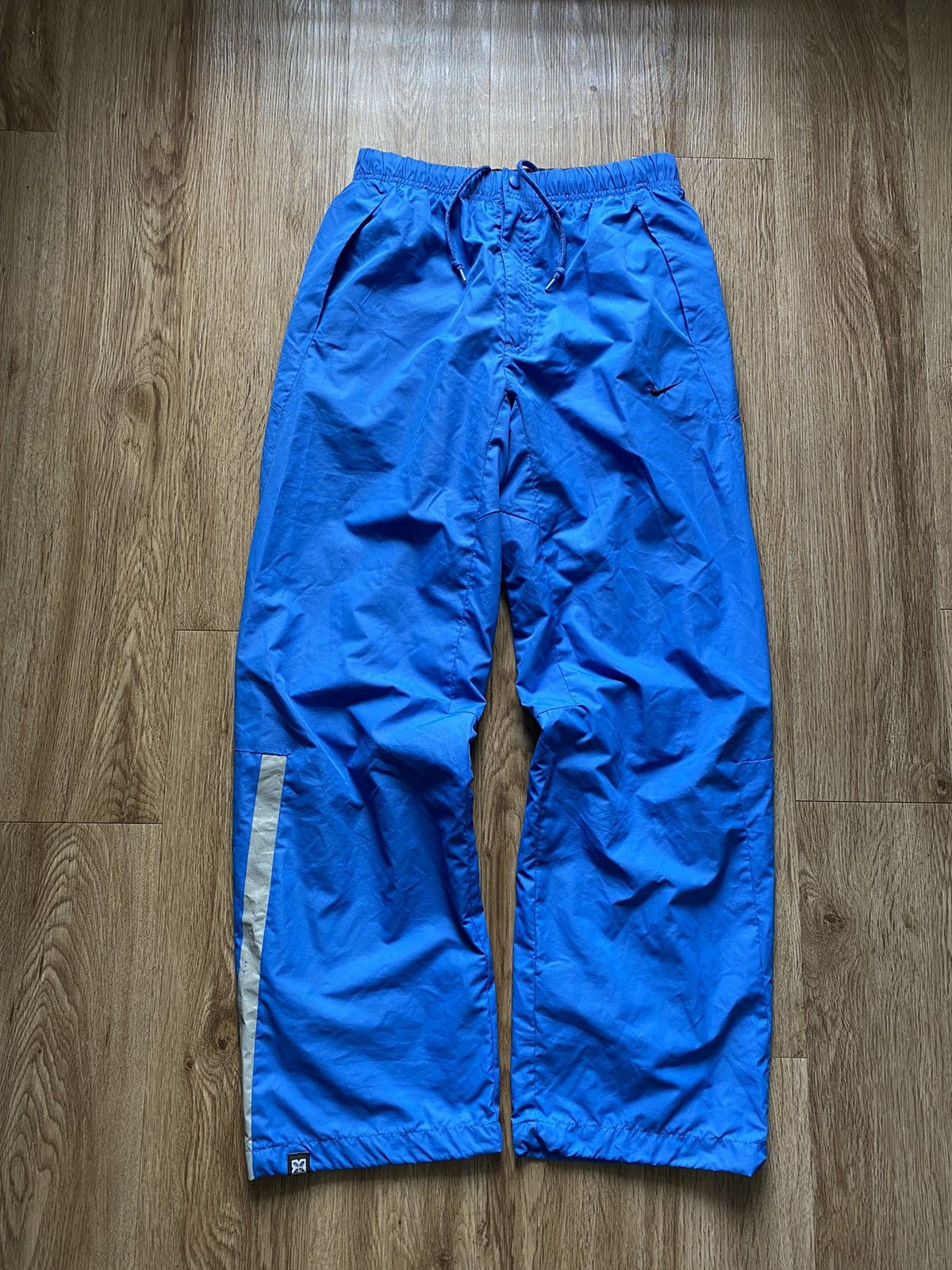 Nike VINTAGE Y2K DRILL NIKE TECH BAGGY TRACK PANTS | Grailed