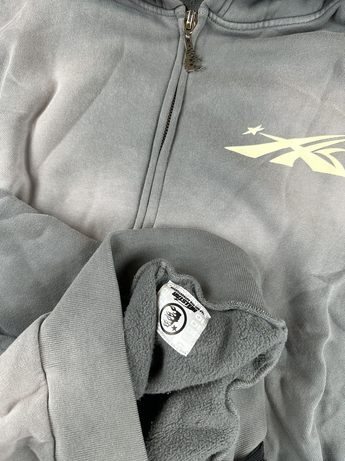 HELLSTAR SPORTS パーカー Zip-Up Grey○関送無料○ HELLSTAR Hellstar Sample Sports Zip Up Hoodie | Grailed