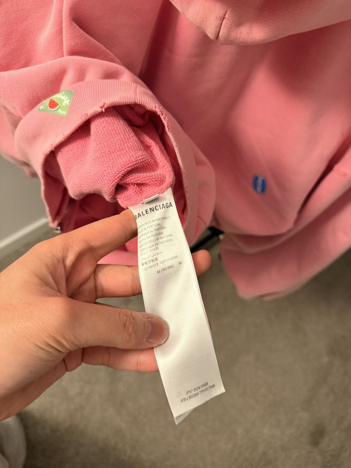 Balenciaga Balenciaga Fruit Dirty Pink Zipup Size US M / EU 48-50 / 2 - 9 Thumbnail