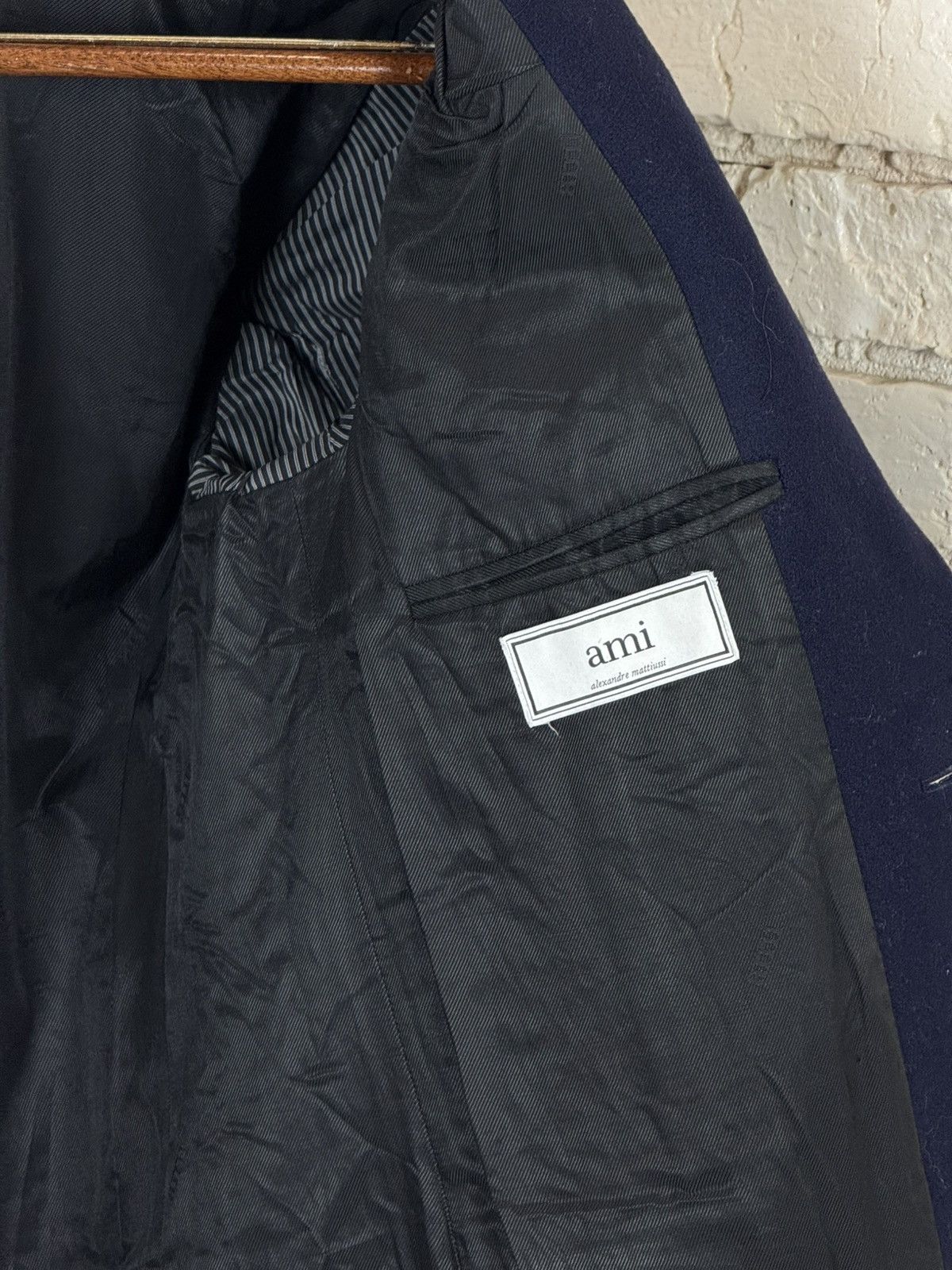 AMI AMI Alexandre Mattiussi Navy Blues Wool Coat Size 48 Size US M / EU 48-50 / 2 - 17 Thumbnail