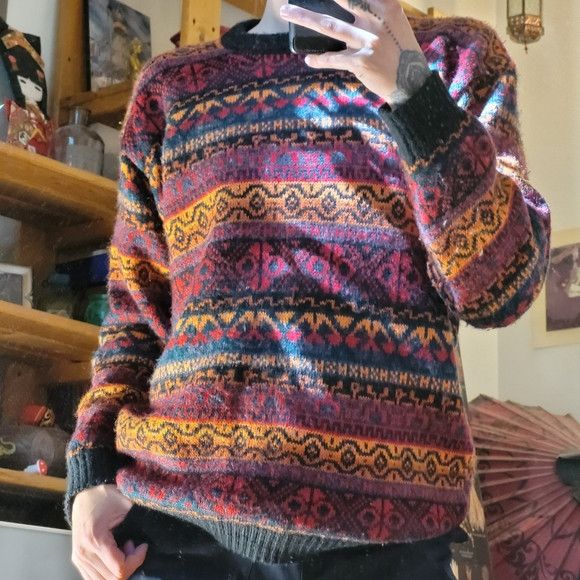 Other Alpaca Fina Alpaca Wool Crewneck Soft Sweater - M Size US M / EU 48-50 / 2 - 4 Thumbnail