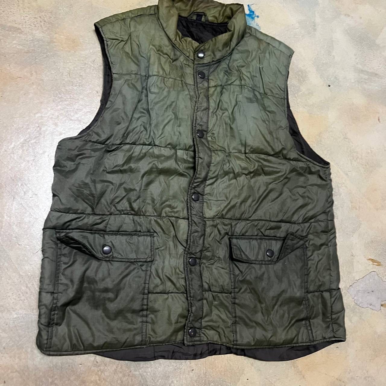 Japanese Brand × Vintage Vintage Distressed Puffer Vest Size US L / EU 52-54 / 3 - 4 Thumbnail