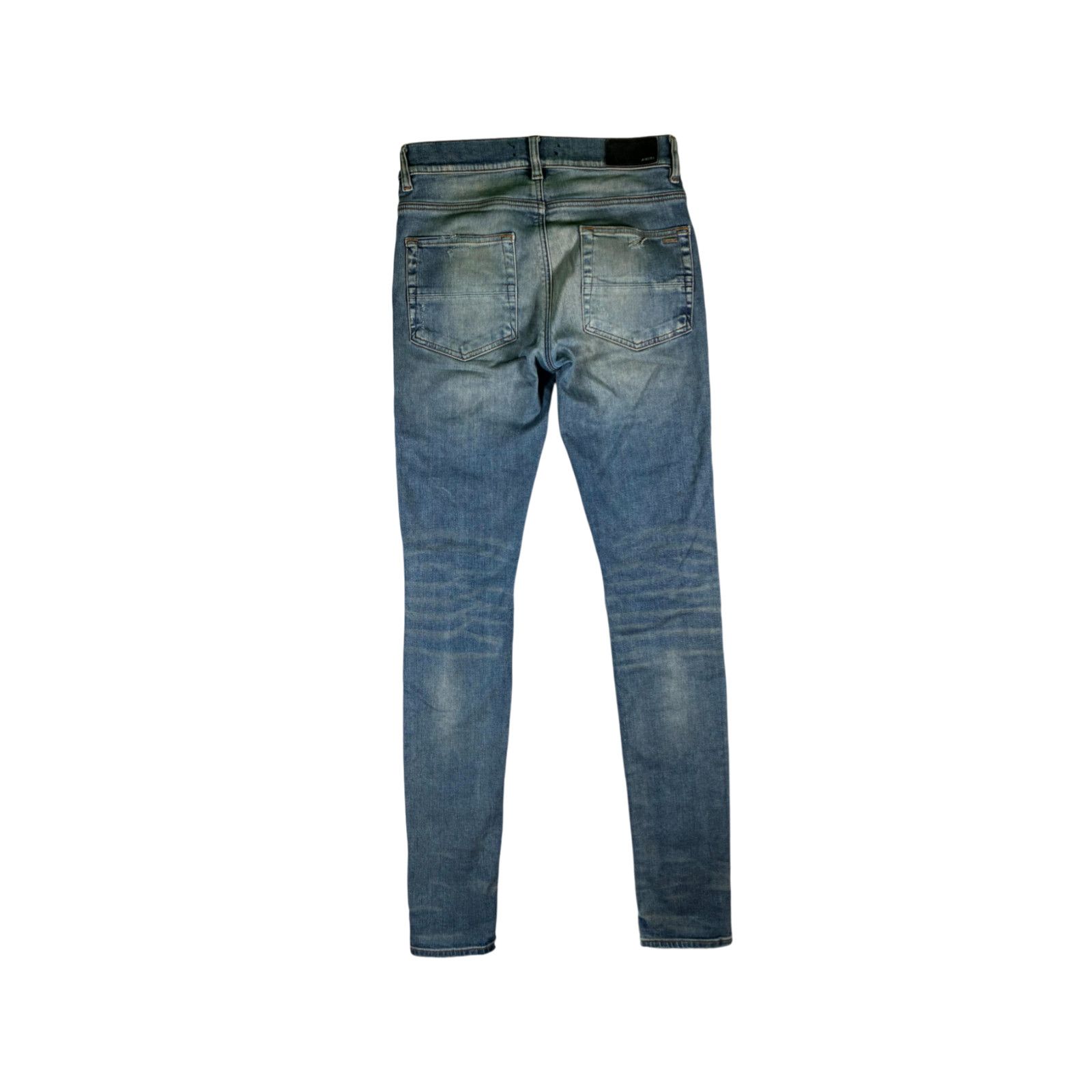 Amiri Amiri Patch Dark Wash & Black Jeans Size US 30 / EU 46 - 2 Thumbnail