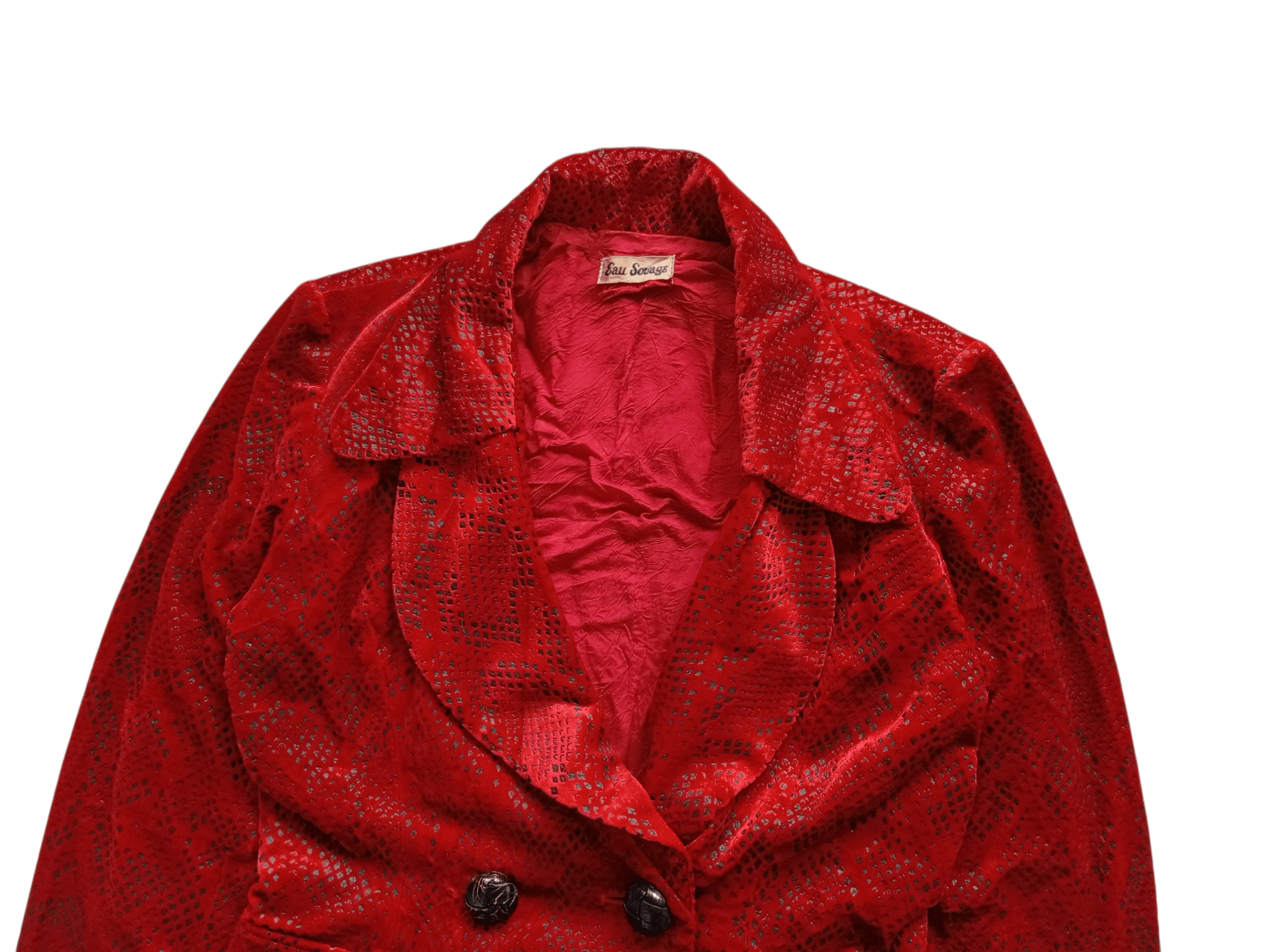 Japanese Brand Eau Sovage velvet snake blazer Size S / US 4 / IT 40 - 2 Thumbnail