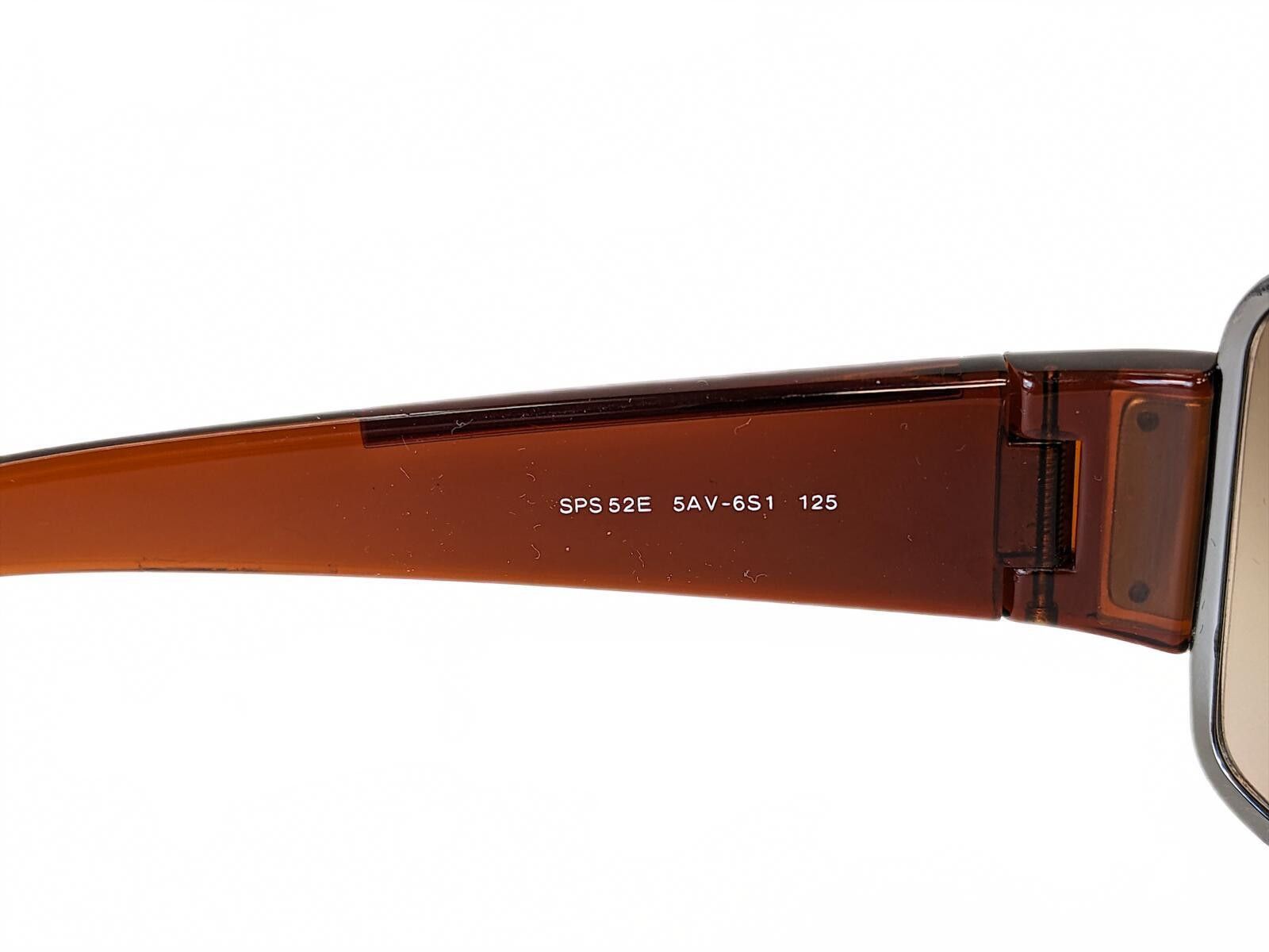Prada Prada SPS 52E Sunglasses Italy Linea Rossa Face Shield Brown Size ONE SIZE - 9 Thumbnail