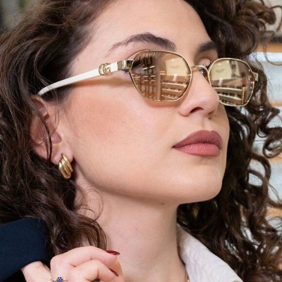 Gucci Gucci GG1593S 002 Sunglasses Endura Gold Oval Frame, Nude Size ONE SIZE - 4 Thumbnail