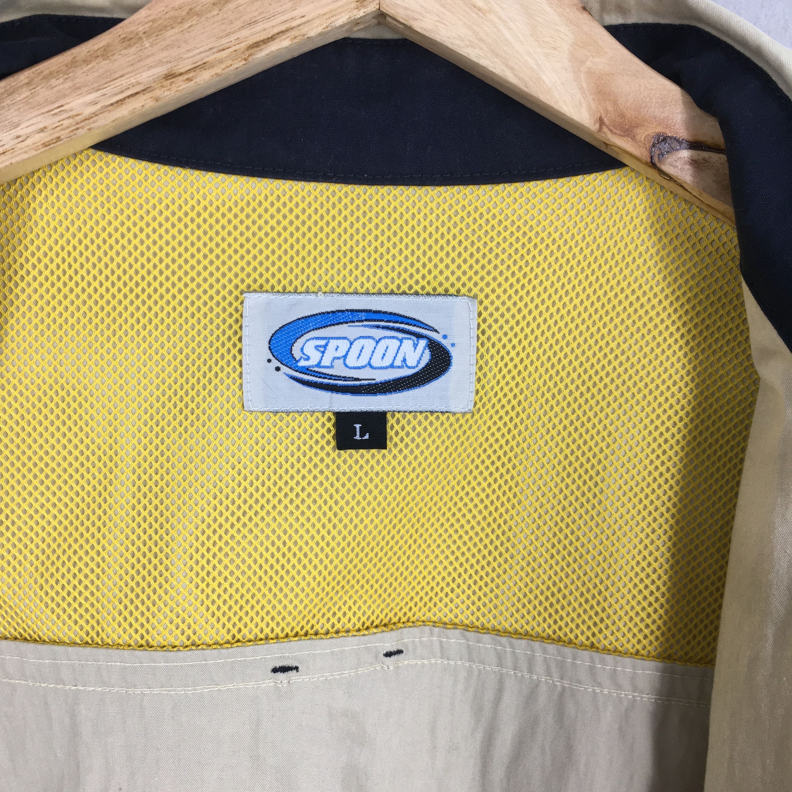 Honda × Spoon Vintage Spoon Honda Racing Team Beige Shirt Large Size US L / EU 52-54 / 3 - 6 Thumbnail