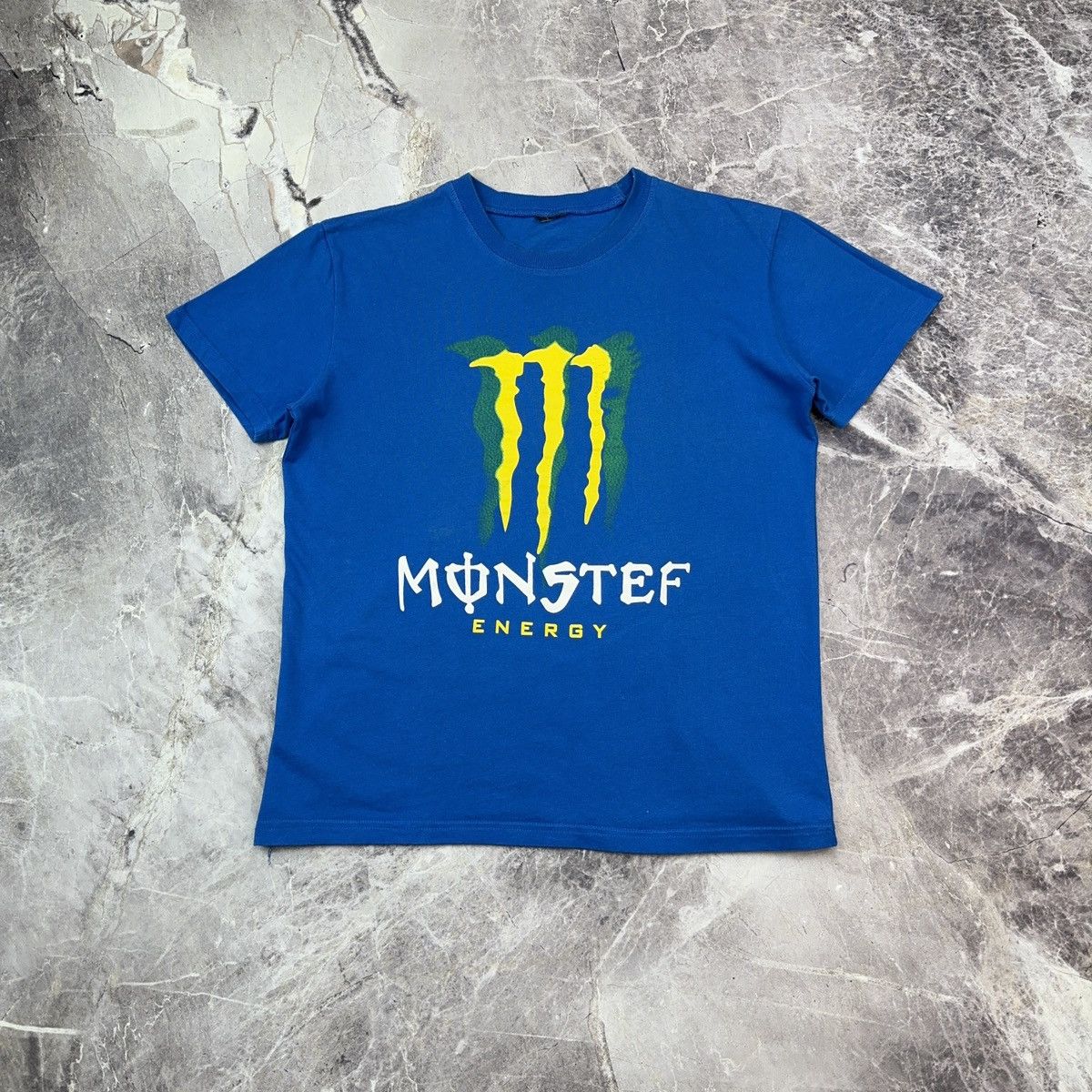 Red Bull × Vintage Vintage Monster Energy T shirt Racing Moto Blue M Size US L / EU 52-54 / 3 - 1 Thumbnail