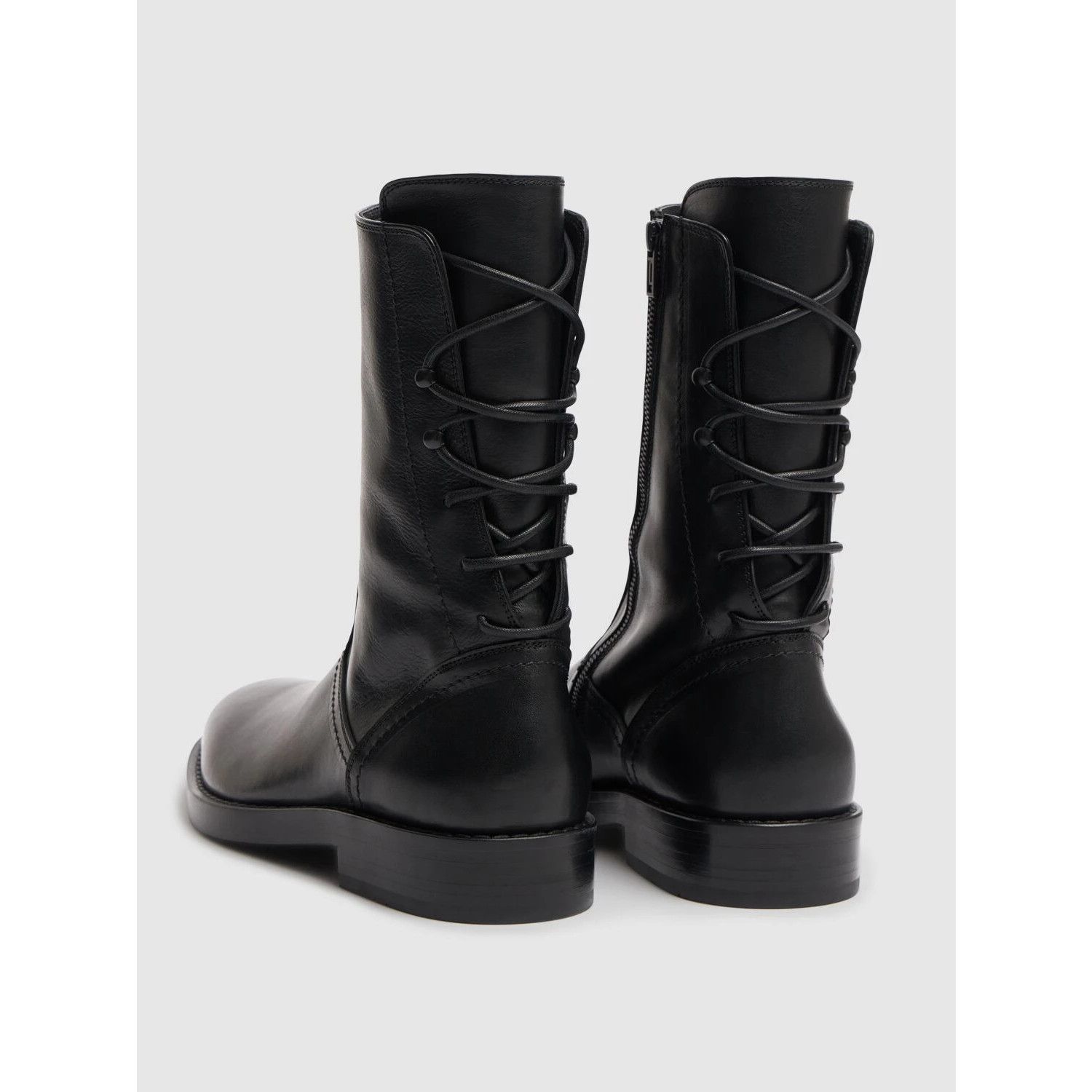 ANN DEMEULEMEESTER Heiko Black Leather Ankle Boots New & Aut