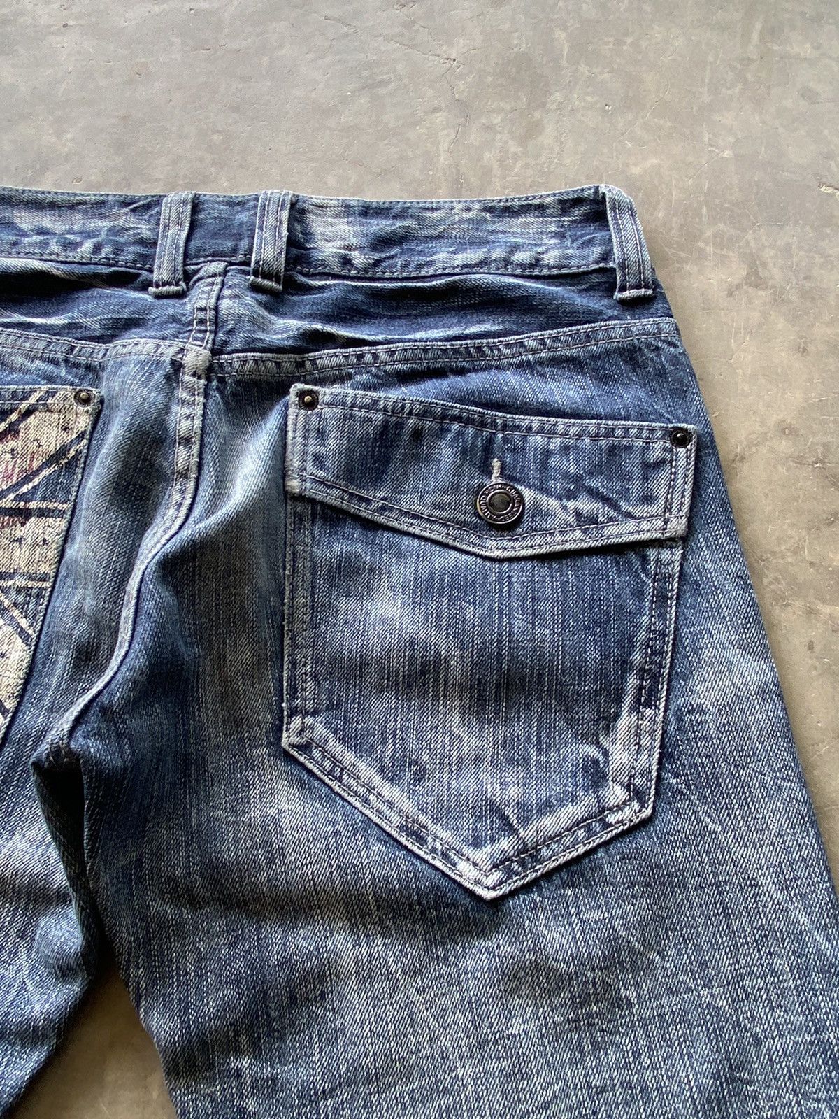 Japanese Brand × Vintage Japanese Claws Distressed Double Focus Grunge Jeans pp3 Size US 31 - 12 Thumbnail