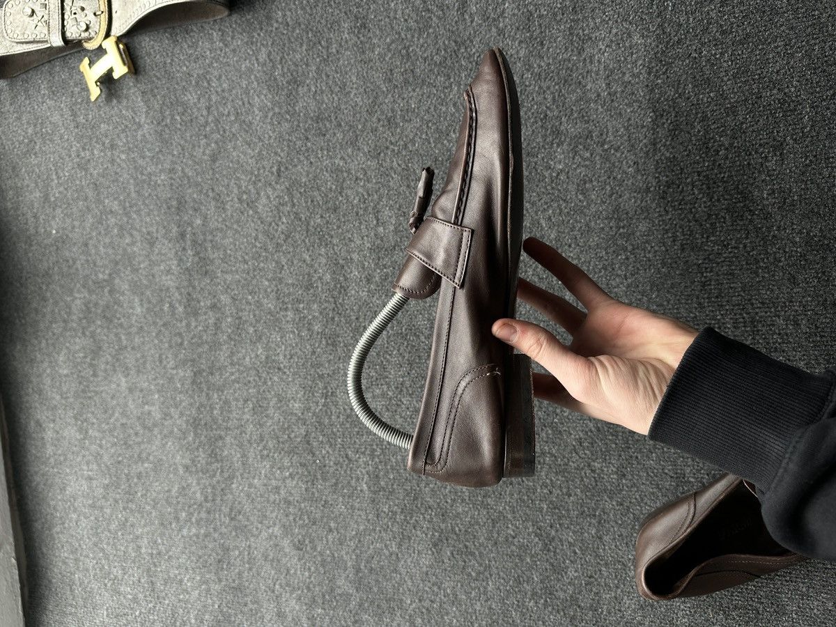 Emporio Armani LUXURY 🚨 EMPORIO ARMANI VNTG SHOES MEN BROWN LUXURY RARE Size US 9.5 / EU 42-43 - 14 Thumbnail