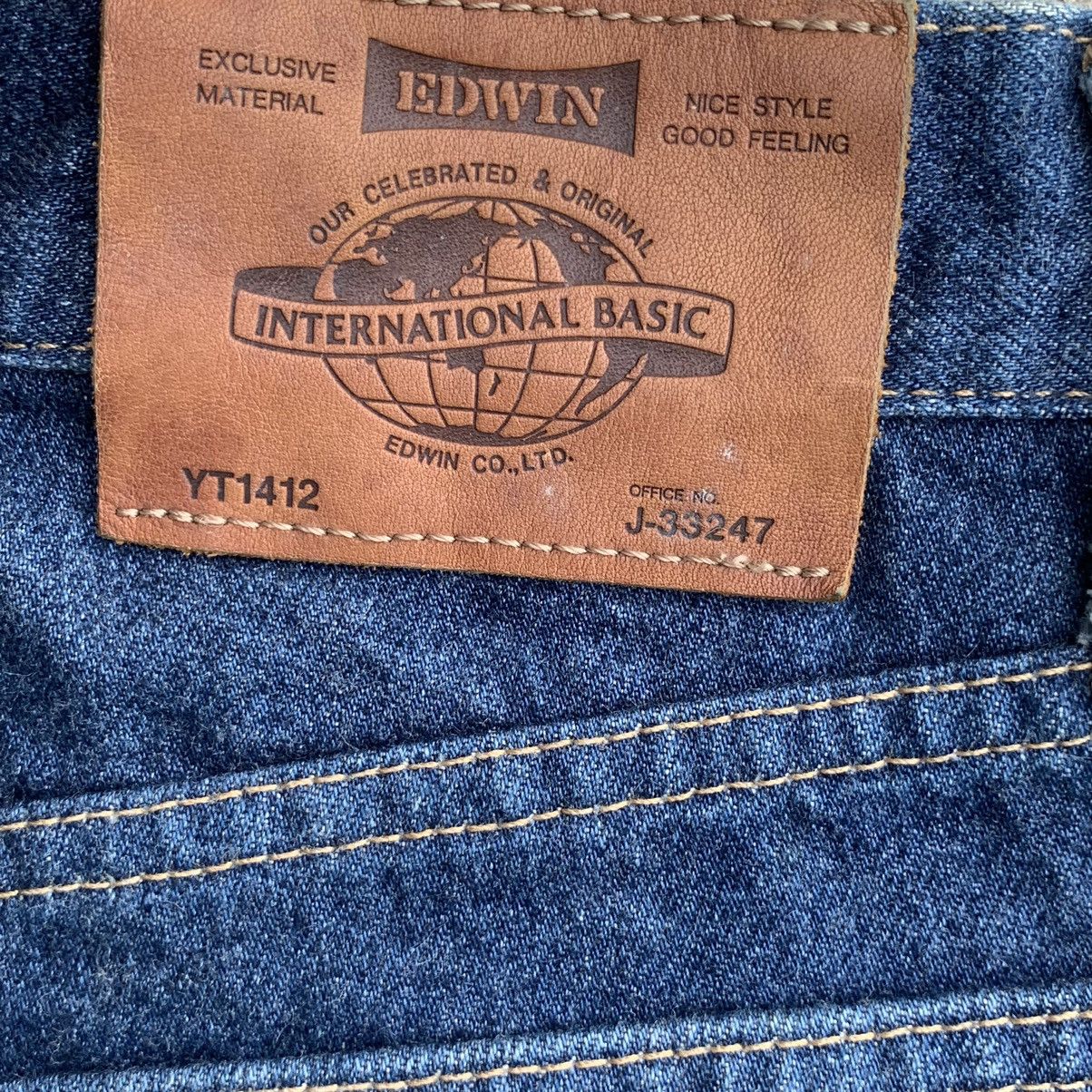 Edwin Vintage 90s Edwin Japan Indigo Blue Jeans Straight Denim W29 Size US 29 - 12 Thumbnail