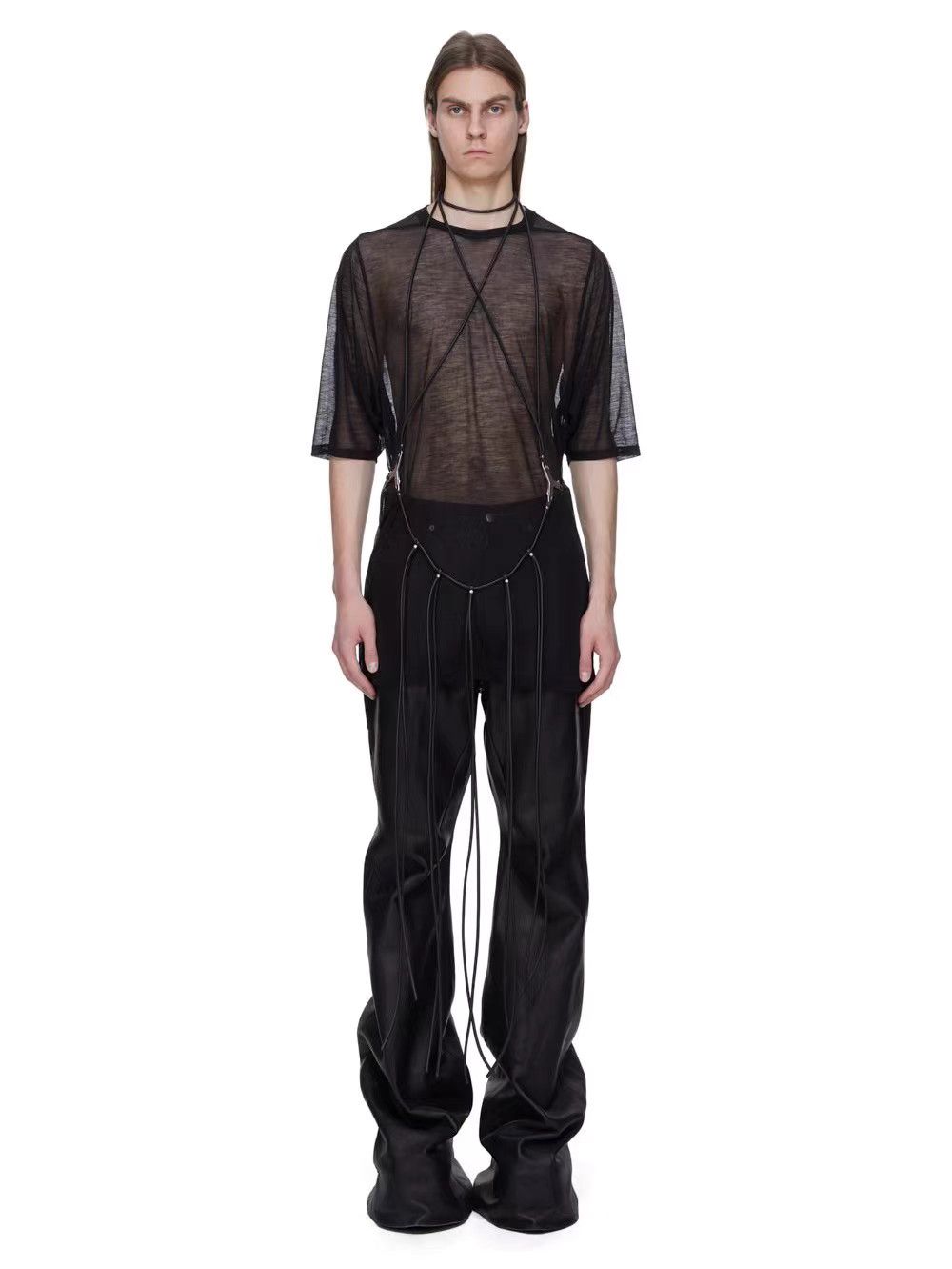 Rick Owens Rick Owens 25FW Fringe Rivet Lace-up Leather Vest Q8 Size US L / EU 52-54 / 3 - 1 Thumbnail