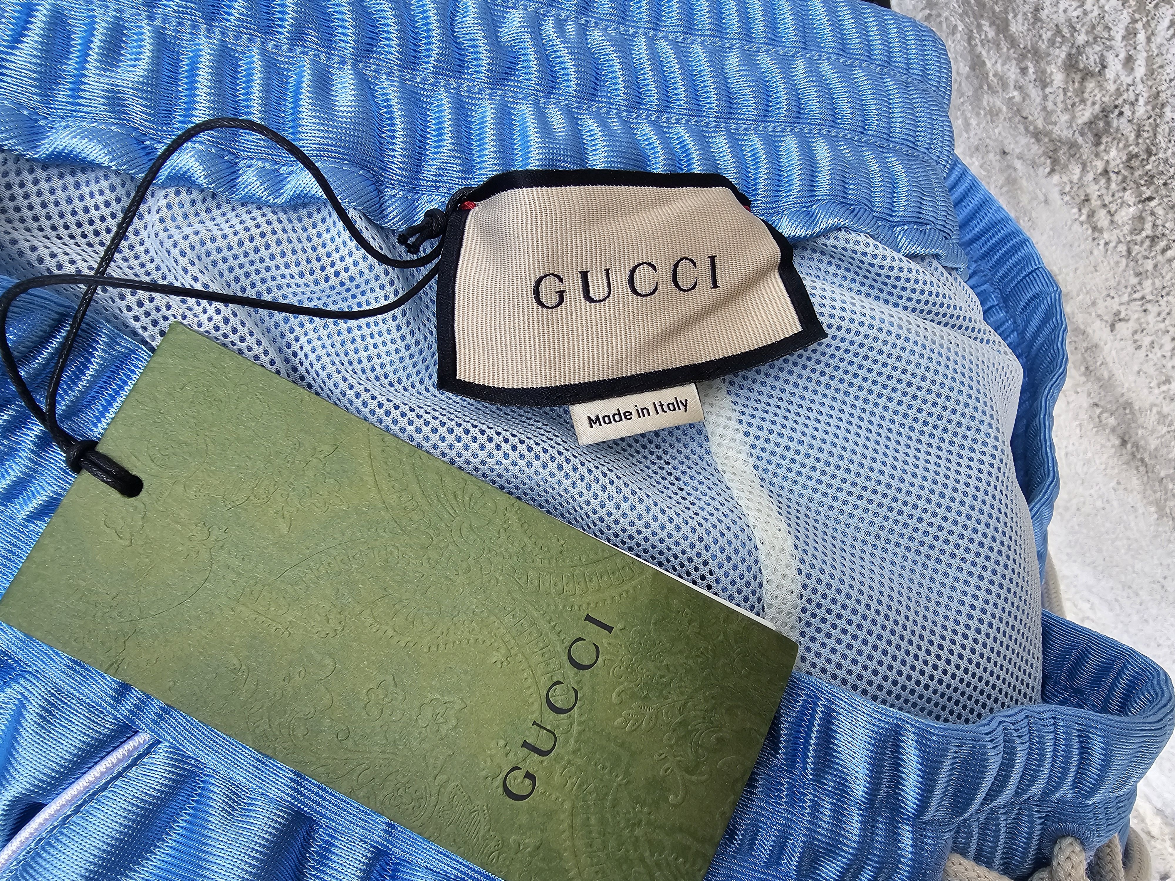 Gucci $1650 GUCCI Web Shiny Striped-Panel Tapered Trousers Pants Size US 34 / EU 50 - 13 Thumbnail