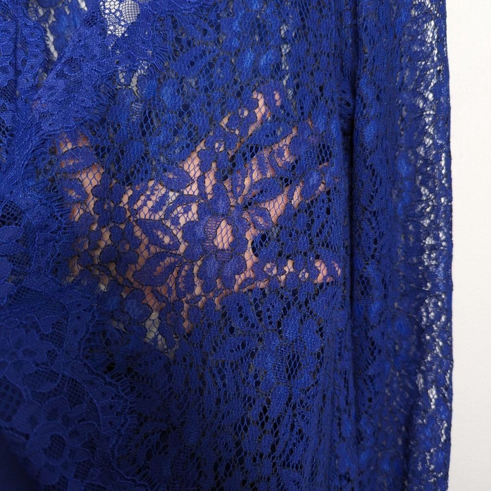 Free People Blue Tell Tale Tunic Dress Long Sleeve Lace S -  rivacontractingsa.com