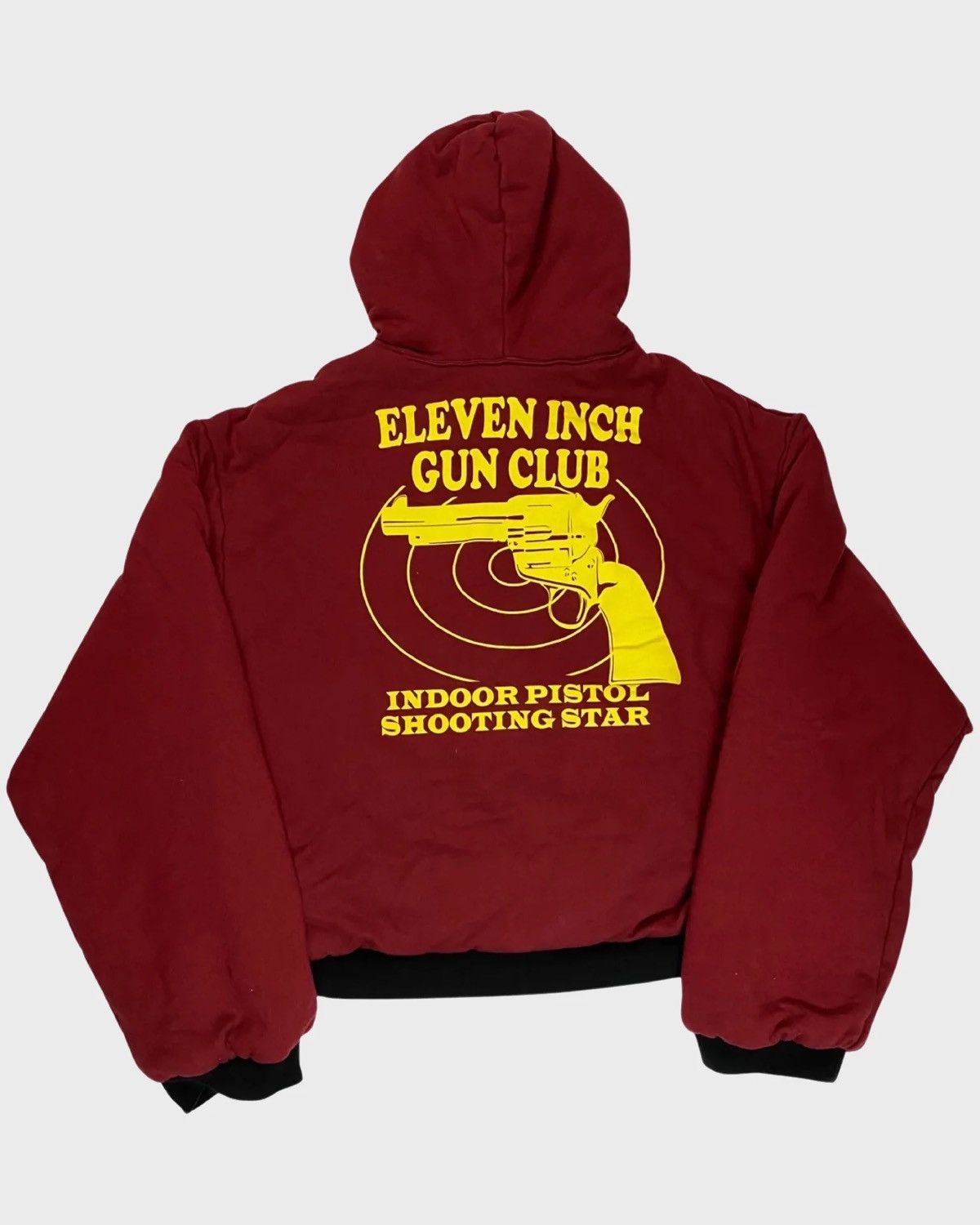 VETEMENTS AW16 REVERSIBLE TFD X 11 INCH GUN CLUB HOODIE SZ:M