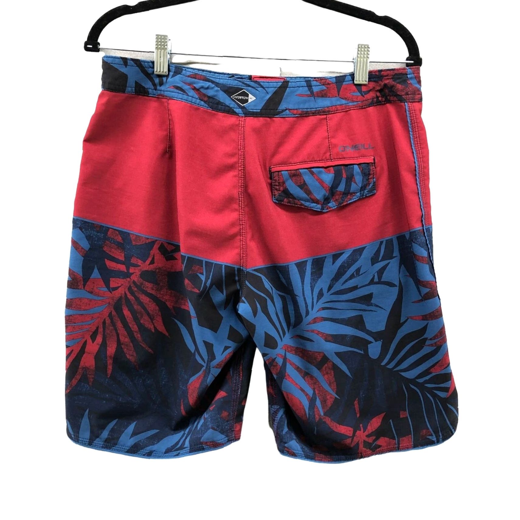 O'Neill Oneill Board Shorts Mens Size 30 Multicolor Palm Print 9" Inseam Tropical Swimwear Drawstring Pockets Size US 30 / EU 46 - 2 Thumbnail
