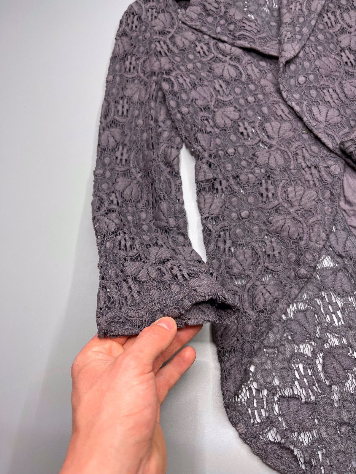 Comme des Garcons RARE Comme Des Garcons Lace Coat Archive Size S / US 4 / IT 40 - 12 Thumbnail