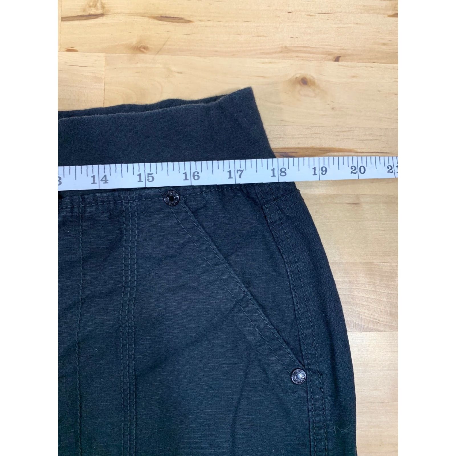 Gloria Vanderbilt GLORIA VANDERBILT COTTON SKORT BLACK SZ 6 16 WOMEN'S SKIRT-SHORTS POCKETS ZIPPER Casual Size 34" / US 12 / IT 48 - 3 Thumbnail