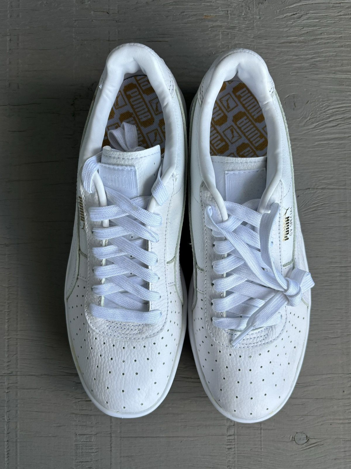 Puma Puma GV Special All White Leather Puma Sneakers Force 1 Mens Size US 8 / EU 41 - 8 Thumbnail