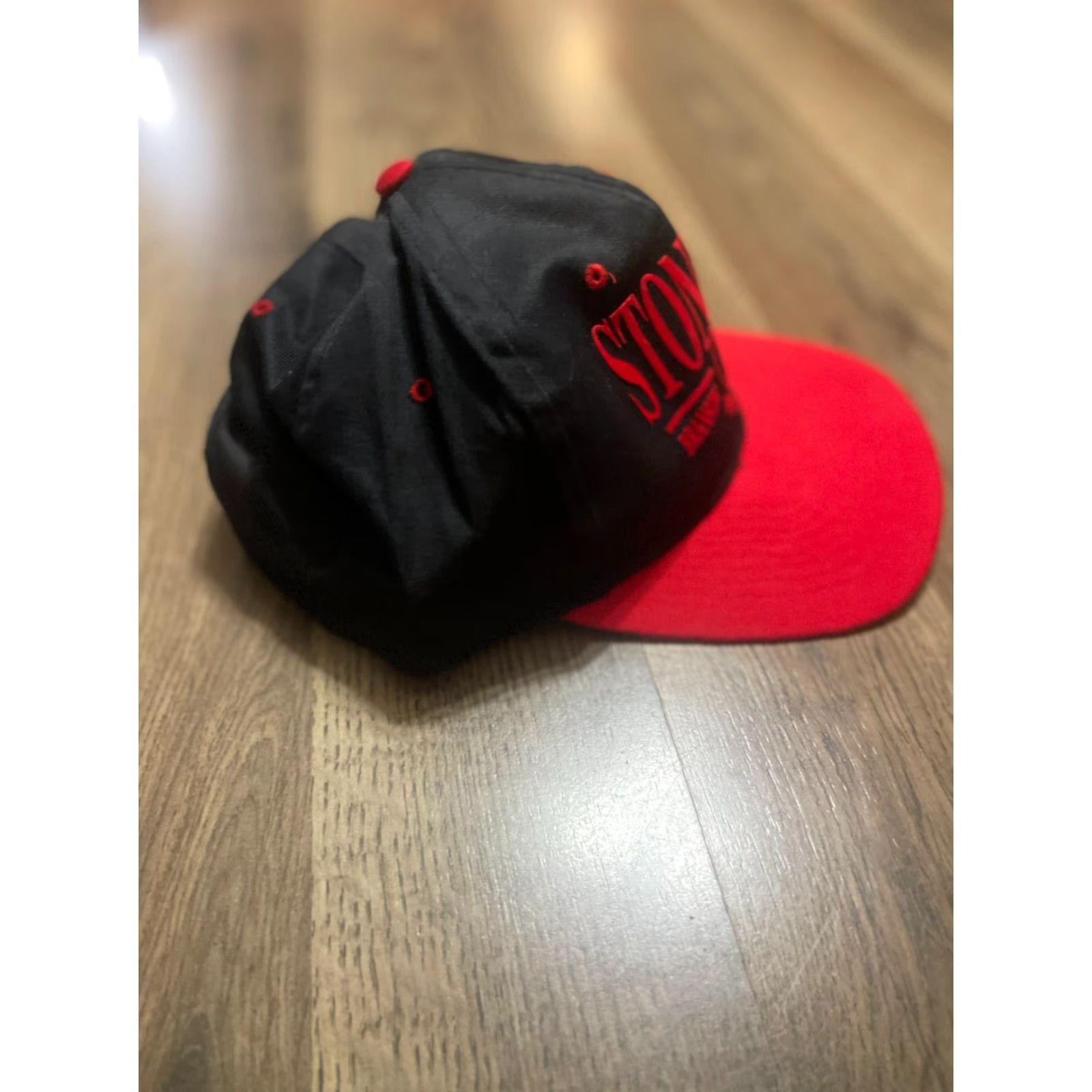 Katin KATI Hats Men One Size Red Black Stone Hill Branson Missouri Winery Baseball Cap Hat Size ONE SIZE - 4 Thumbnail