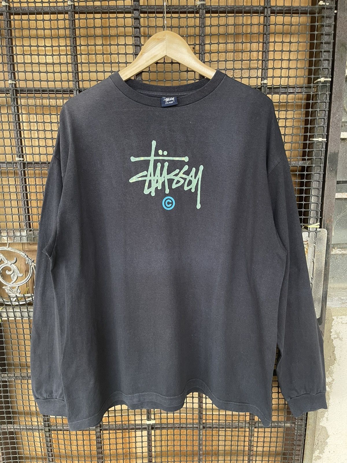 Stussy Vintage’90s Sun Faded🔥STUSSY🔥Big Logo Long Sleeve Tee Size US XL / EU 56 / 4 - 1 Thumbnail