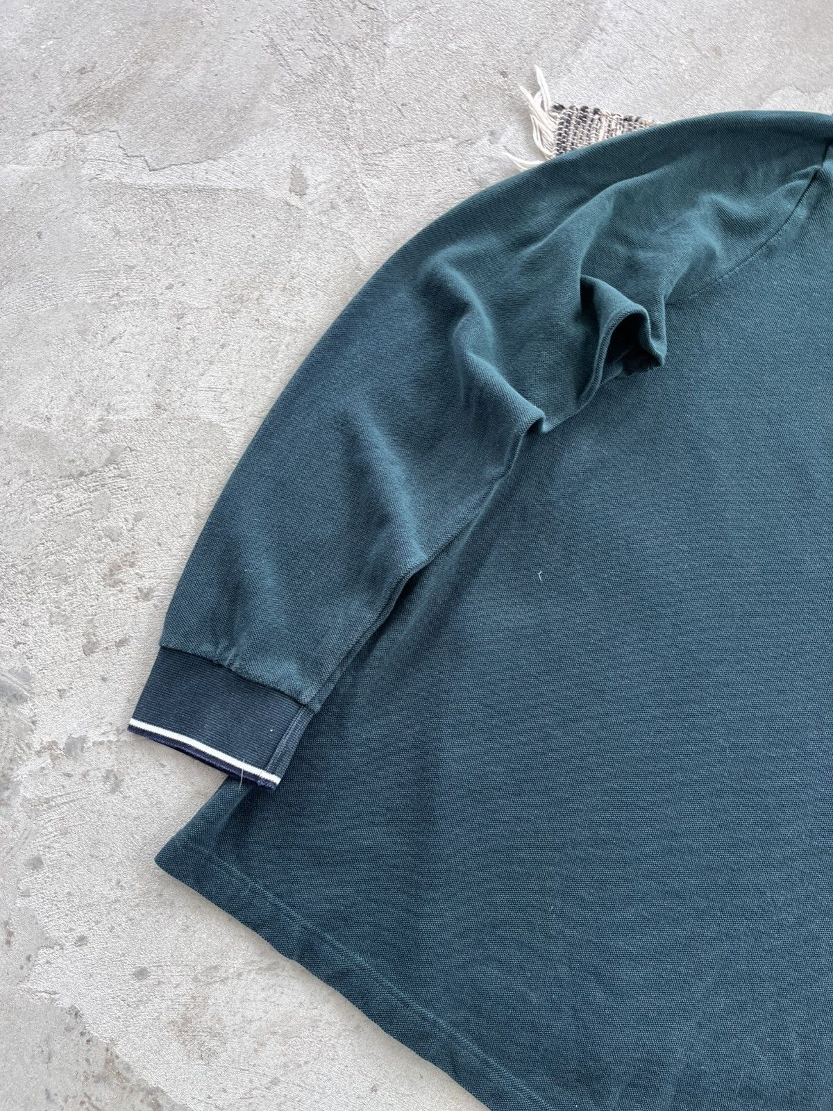 Lacoste Vintage Lacoste Rugby Shirt Green Minimalist Small Logo Y2K Size US XXL / EU 58 / 5 - 12 Thumbnail